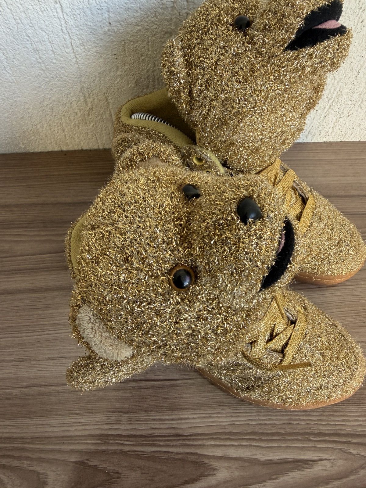 Adidas × Jeremy Scott Teddy bear glitter sneakers Size US 6 / IT 36 - 6 Thumbnail