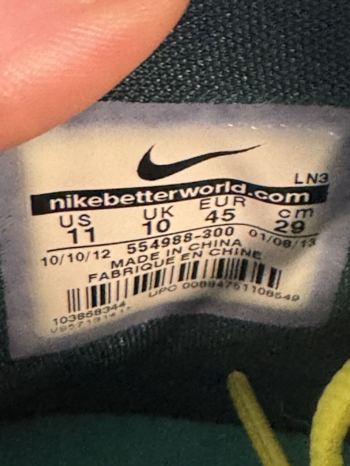 Nike KD 5 Hulk Size US 11 / EU 44 - 6 Thumbnail