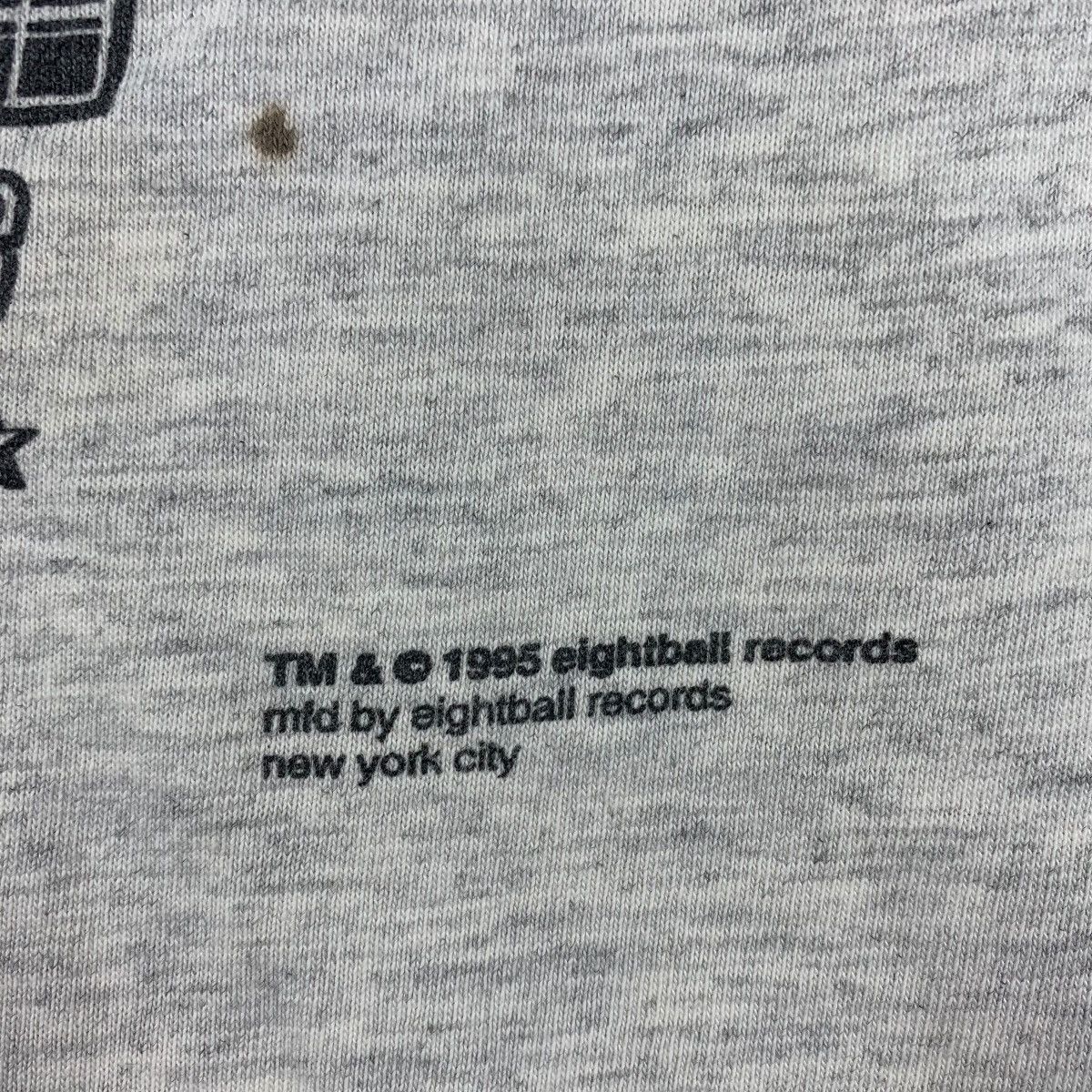 Band Tees Vintage EIGHTBALL RECORDS american independent record tee Size US L / EU 52-54 / 3 - 9 Thumbnail