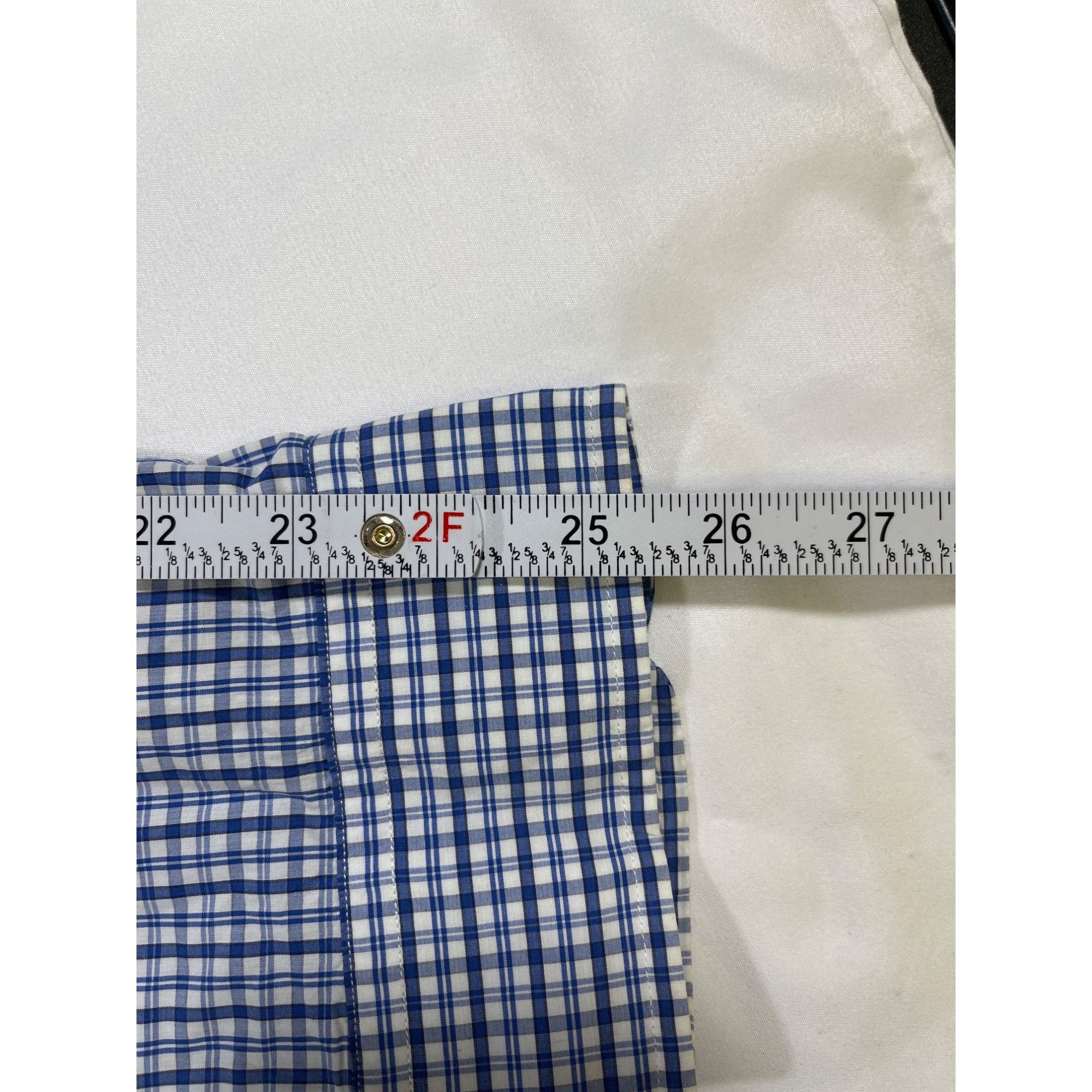 Ralph Lauren Ralph Lauren SKU 7739 Mens Blue and White Checkered Button D Size US XL / EU 56 / 4 - 8 Thumbnail