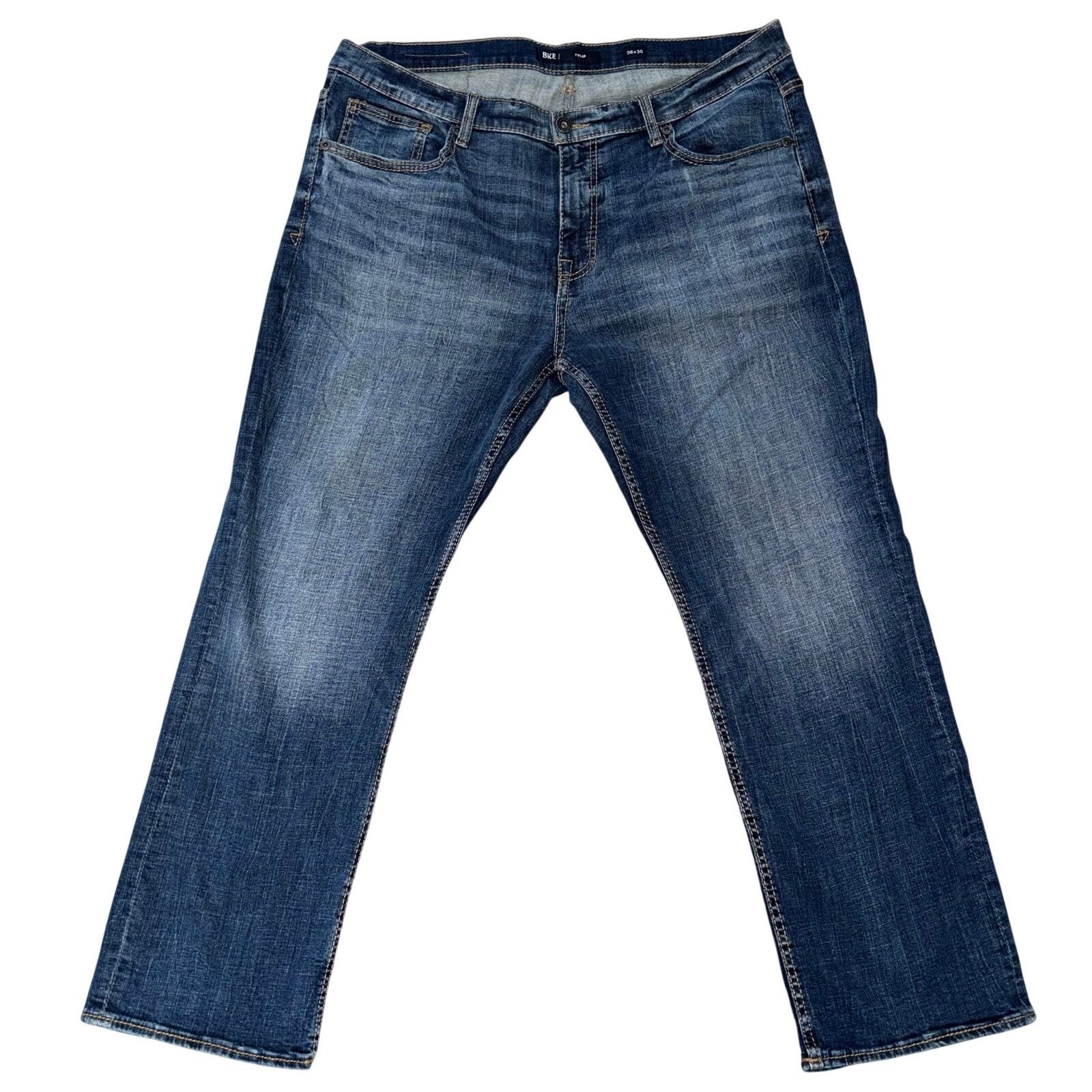 BKE BKE Tyler Straight Leg Jeans Men’s 36x30 Medium Wash Size US 36 / EU 52 - 1 Thumbnail