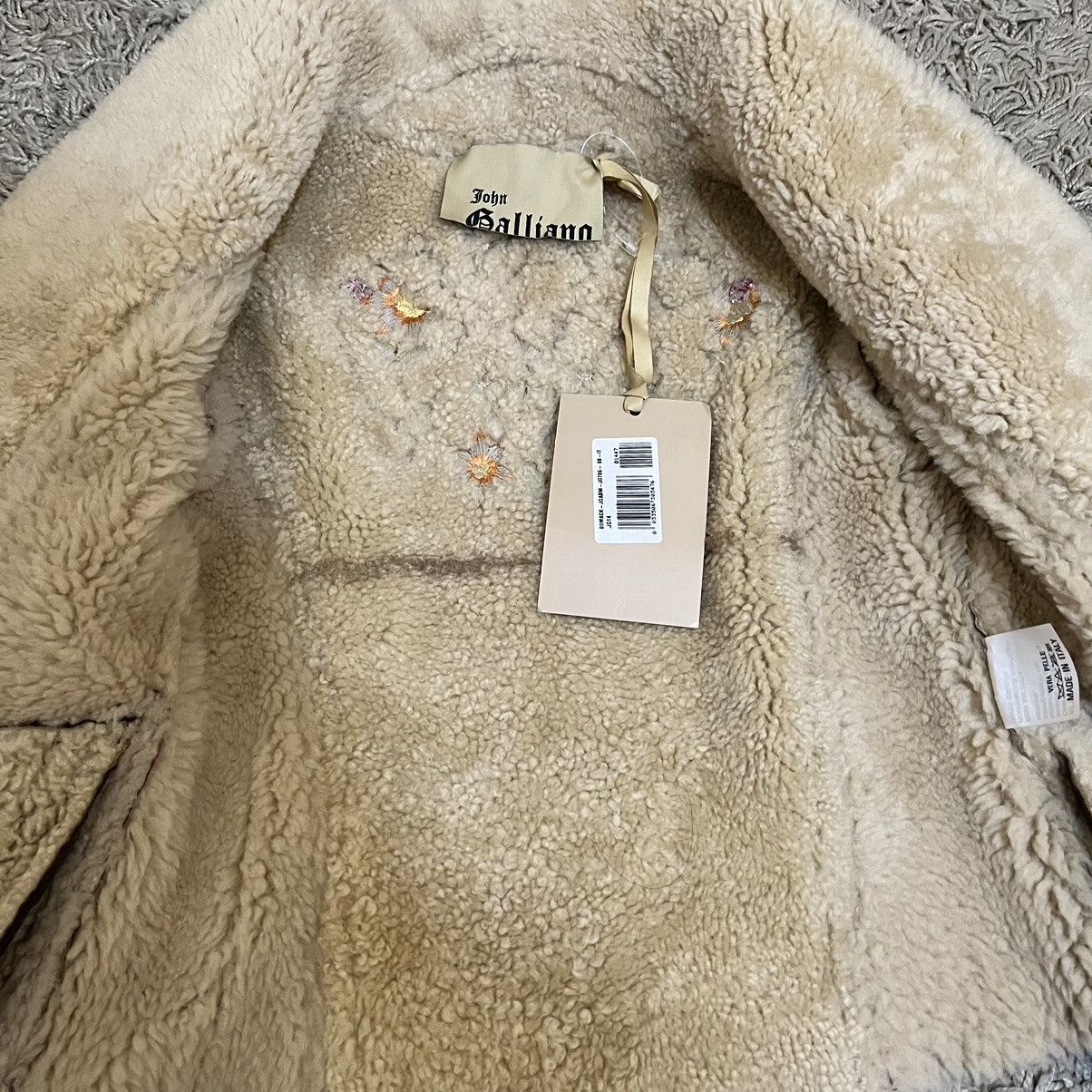 John Galliano 2000's John Galliano Shearling Sherpa Jacket Size S / US 4 / IT 40 - 2 Thumbnail