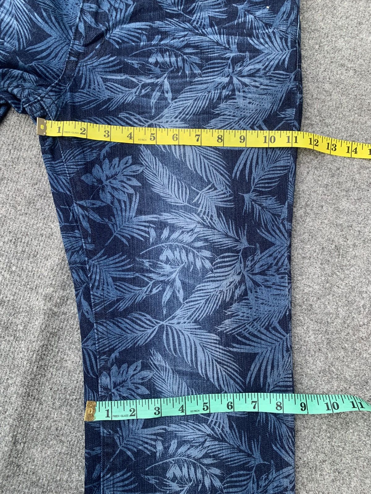 Japanese Brand MCD V.O.D Core Division All Over Floral Print Denim Jeans. Size US 34 / EU 50 - 7 Thumbnail
