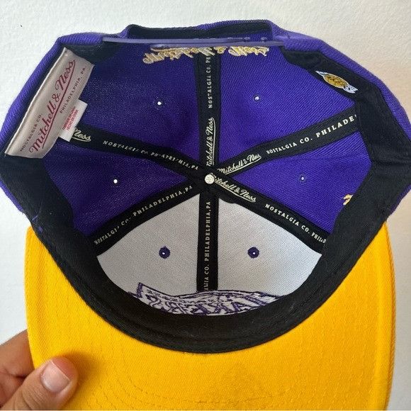 Mitchell & Ness NEW LA LAKERS KYLE KUZMA #0 MITCHELL & NESS FLATBILL SNAPBAC Size ONE SIZE - 9 Thumbnail