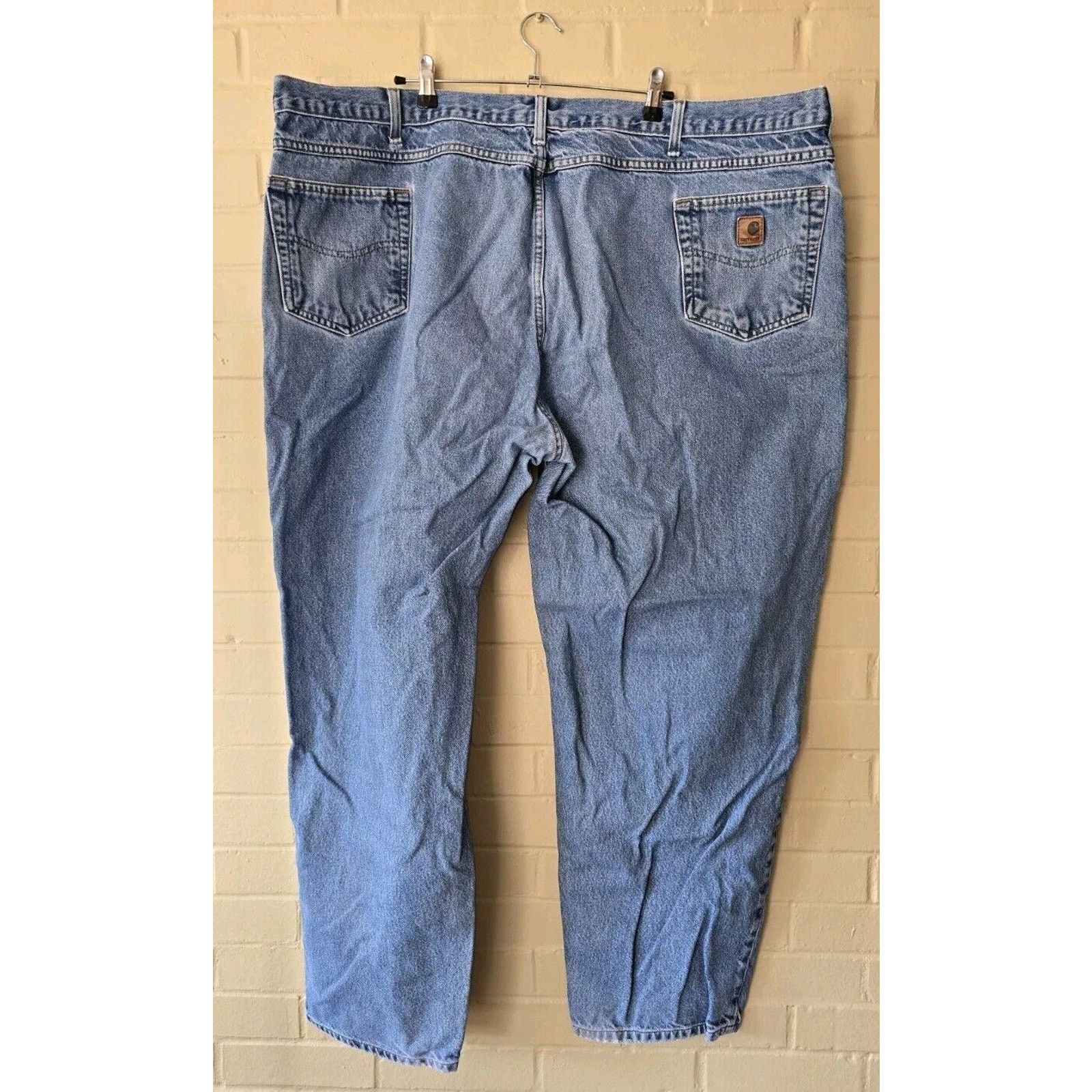 Carhartt Carhartt Jeans Men 54x32 Blue Denim Relaxed Tapered Workwear Size US 44 / EU 60 - 6 Thumbnail