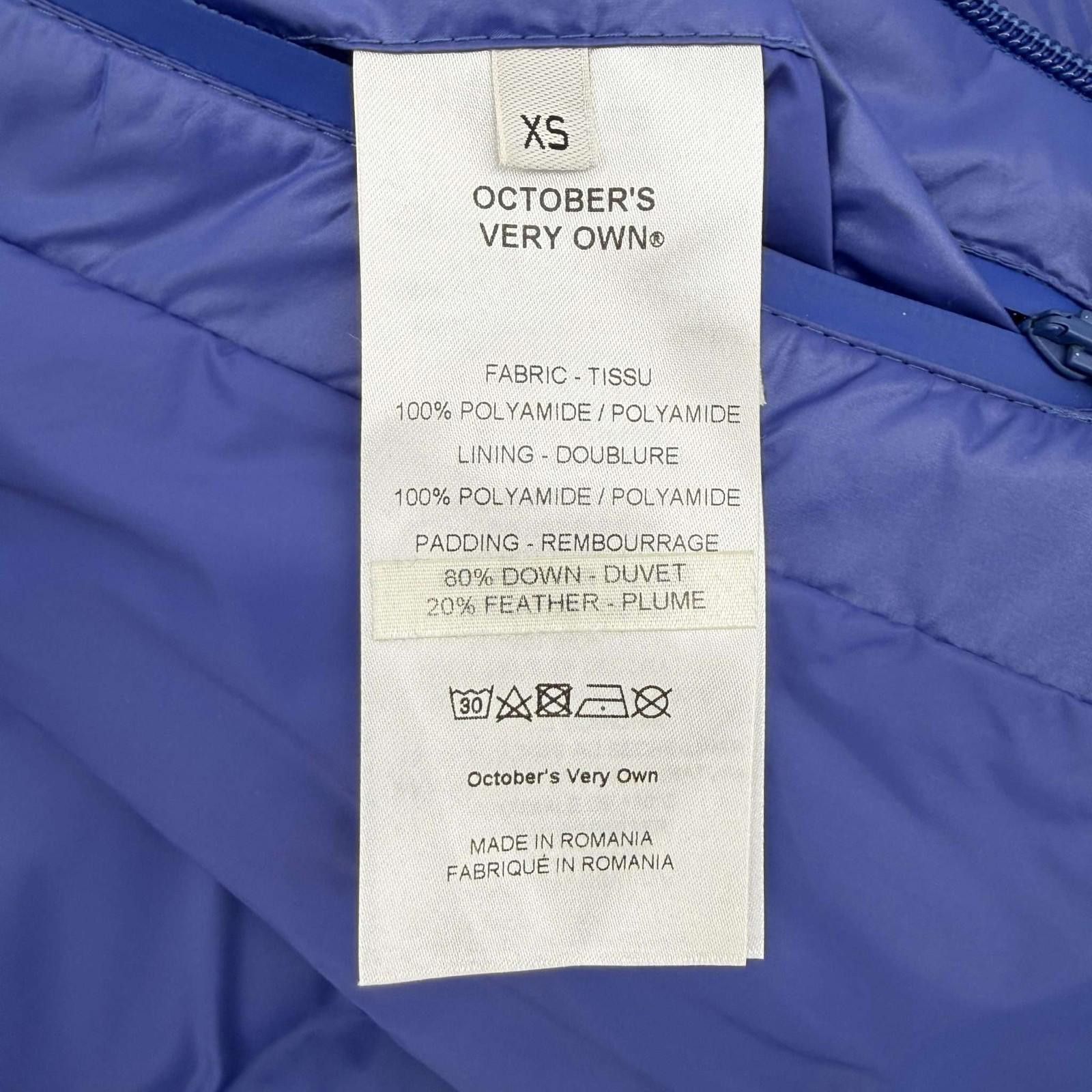 October's Very Own OVO Advance Down Jacket Blue XS Size US XS / EU 42 / 0 - 5 Thumbnail