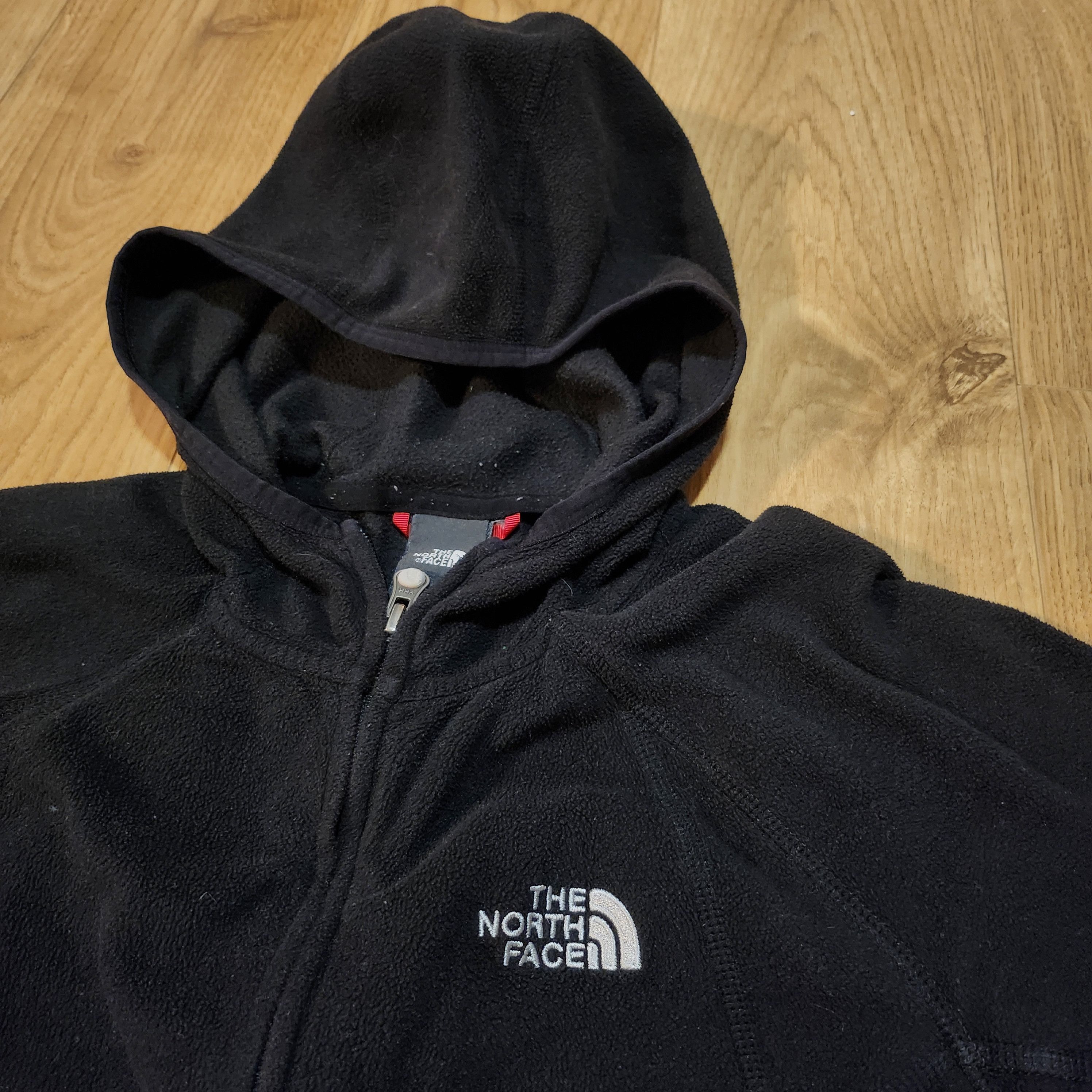 Polartec × The North Face TNF Fleece Hoodie Black with White Logo Size S / US 4 / IT 40 - 3 Thumbnail
