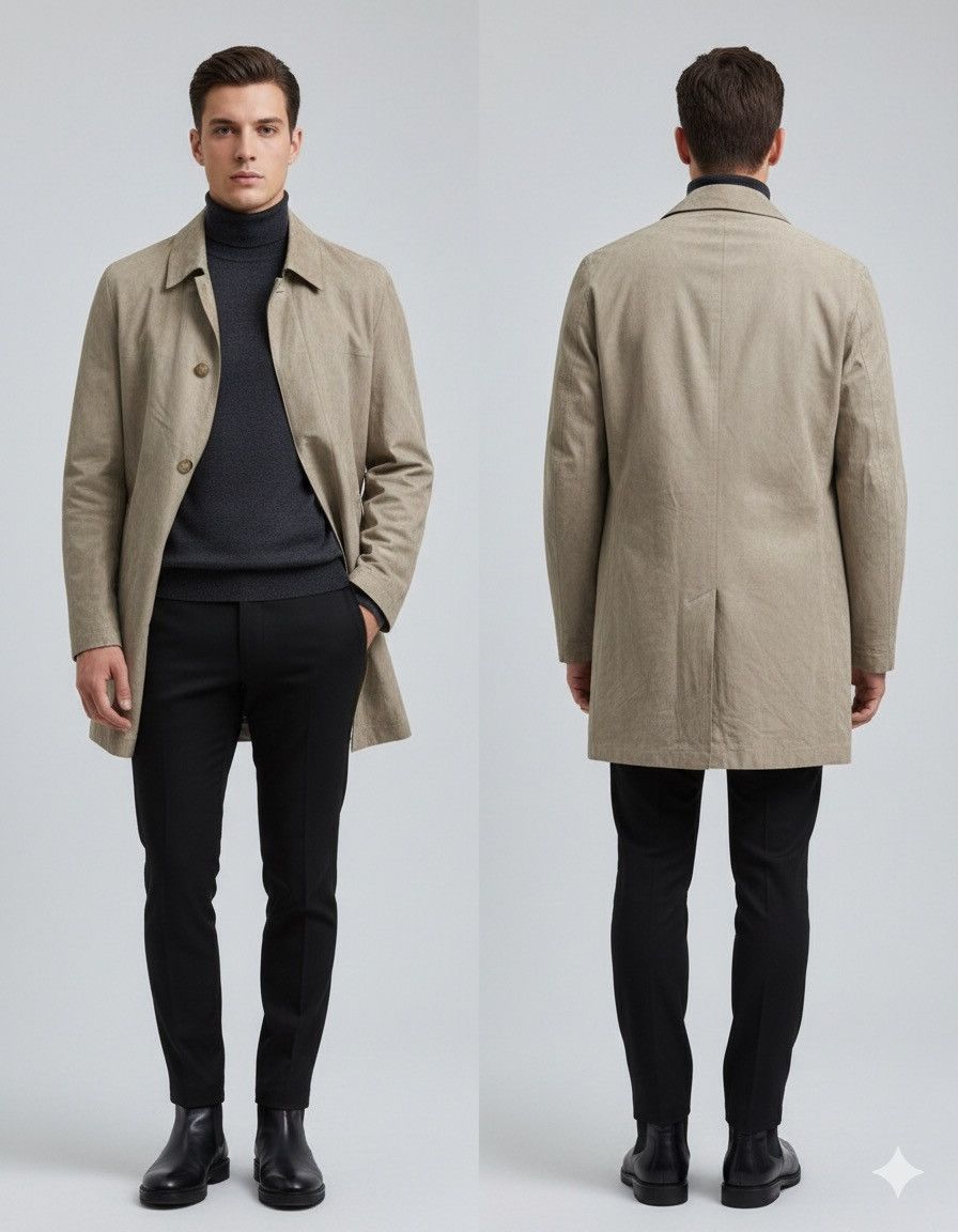 Yohji Yamamoto 🔥Vintage Ined Homme Yohji Yamamoto Suede Jacket Size US S / EU 44-46 / 1 - 1 Thumbnail