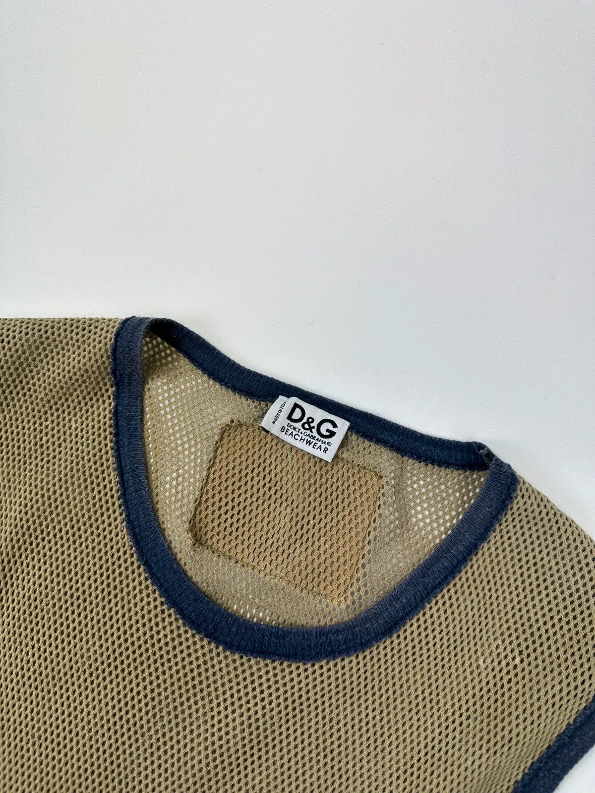 Dolce & Gabbana Dolce & Gabbana SS2003 Khaki Cargo Pocket Mesh Tank Top Size US S / EU 44-46 / 1 - 2 Thumbnail