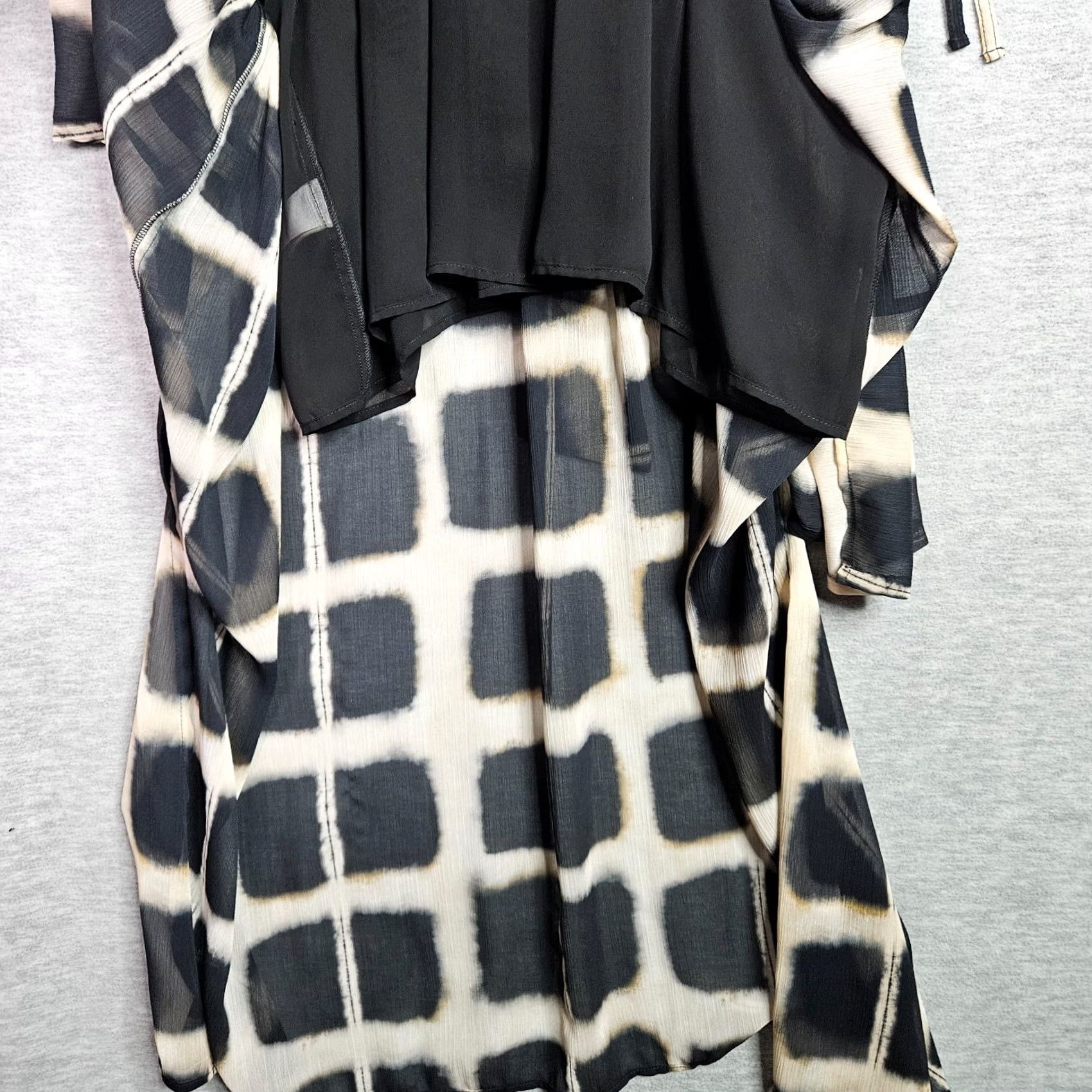 Vintage Maaji Maxi Dress Women Black White Floral Bohemian Viscose Rayon Sleeveless Casual KnitWrap Size M / US 6-8 / IT 42-44 - 4 Thumbnail