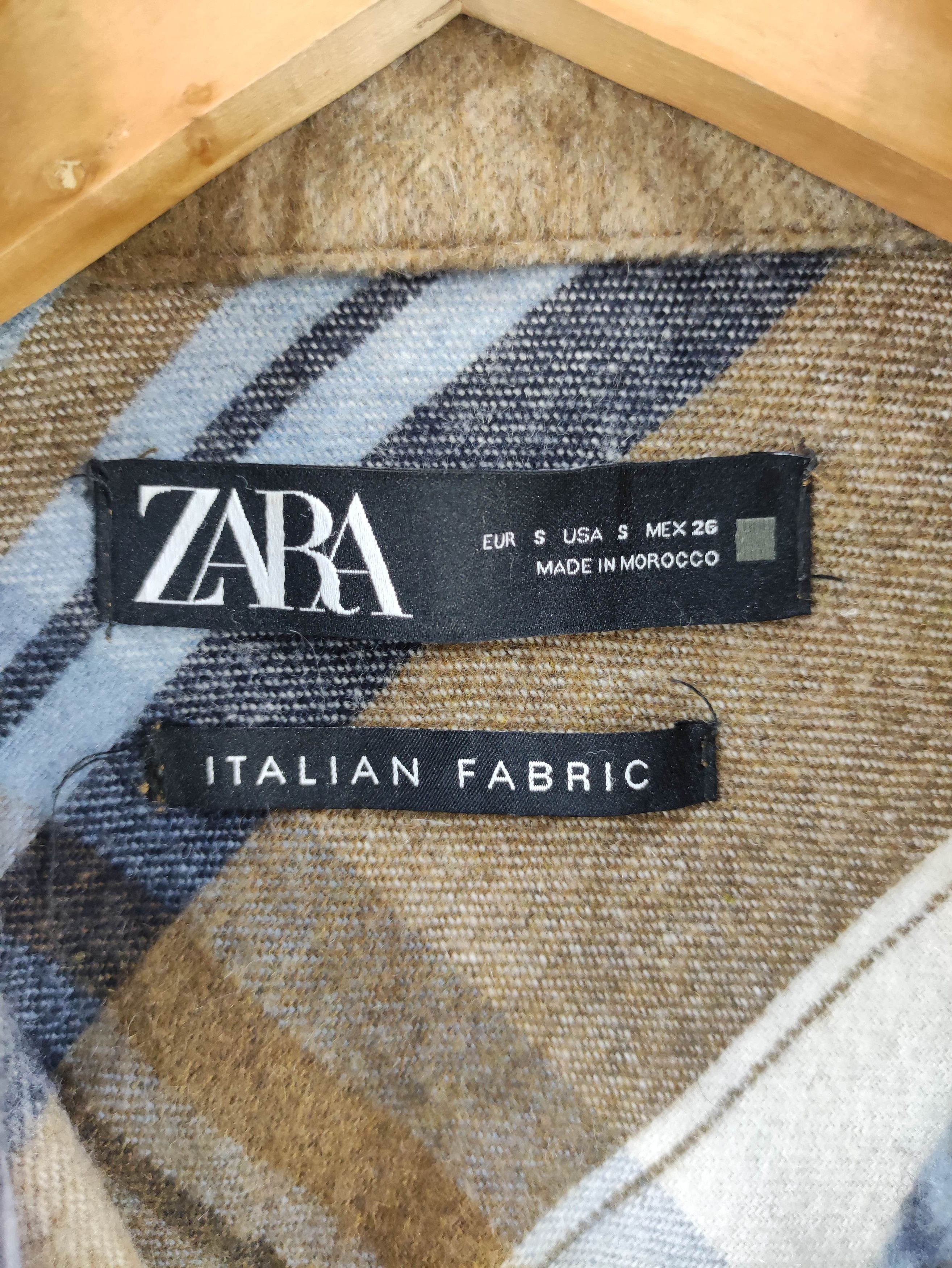 Zara Zara Wool Blend Plaid Overshirt Jacket Size XL / US 12-14 / IT 48-50 - 2 Thumbnail