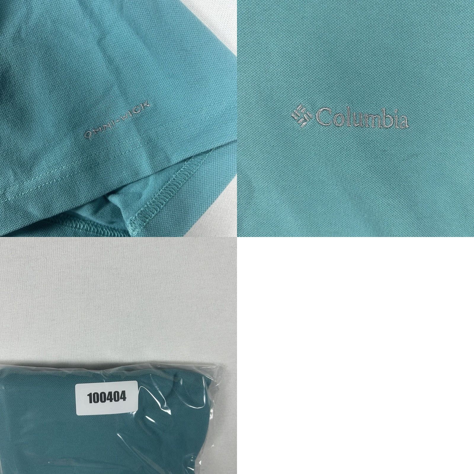 Vintage Columbia Polo Shirt Teal Blue Short Sleeve XL Men Casual Golf Omni-Shield Pattern Solid Collared Shirt Size US XL / EU 56 / 4 - 8 Thumbnail
