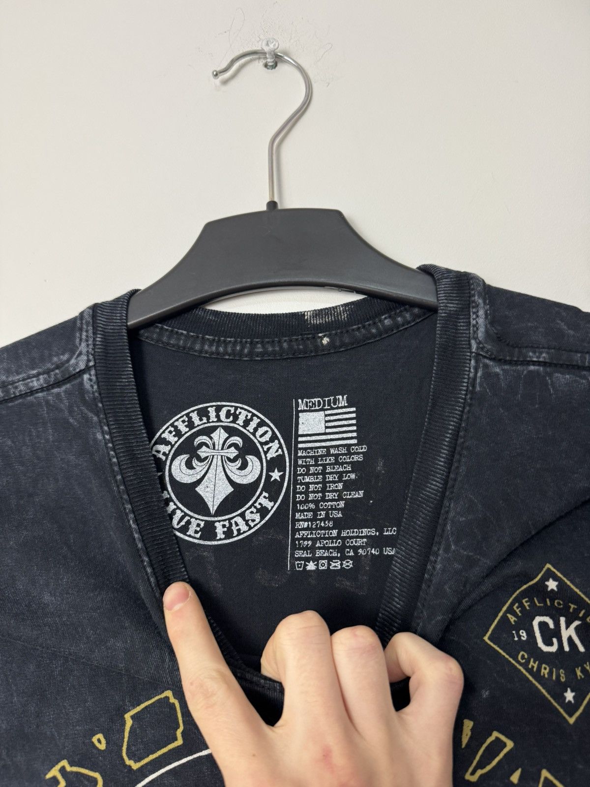 Affliction Affliction punk Avantgarde tee “live fast” Y2K grunge Size US M / EU 48-50 / 2 - 3 Thumbnail