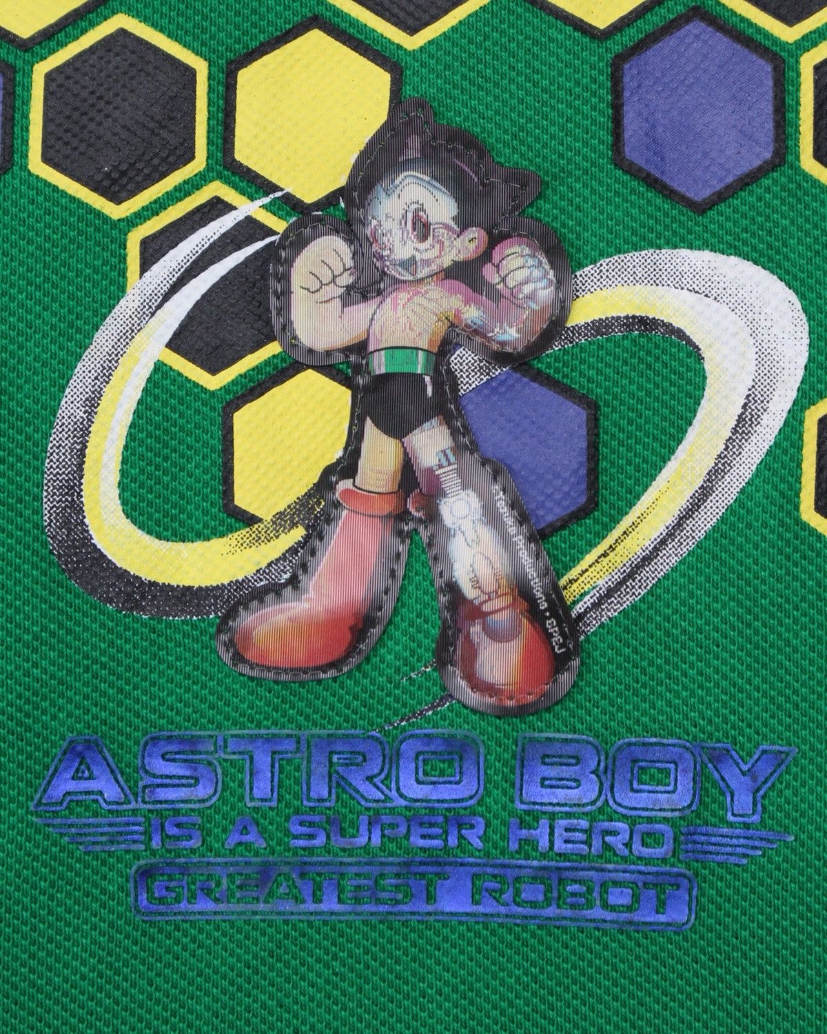 Hysteric Glamour 2000S TEZUKA PRODUCTIONS ASTRO BOY HEX GRID GREEN POLO Size US XL / EU 56 / 4 - 6 Thumbnail