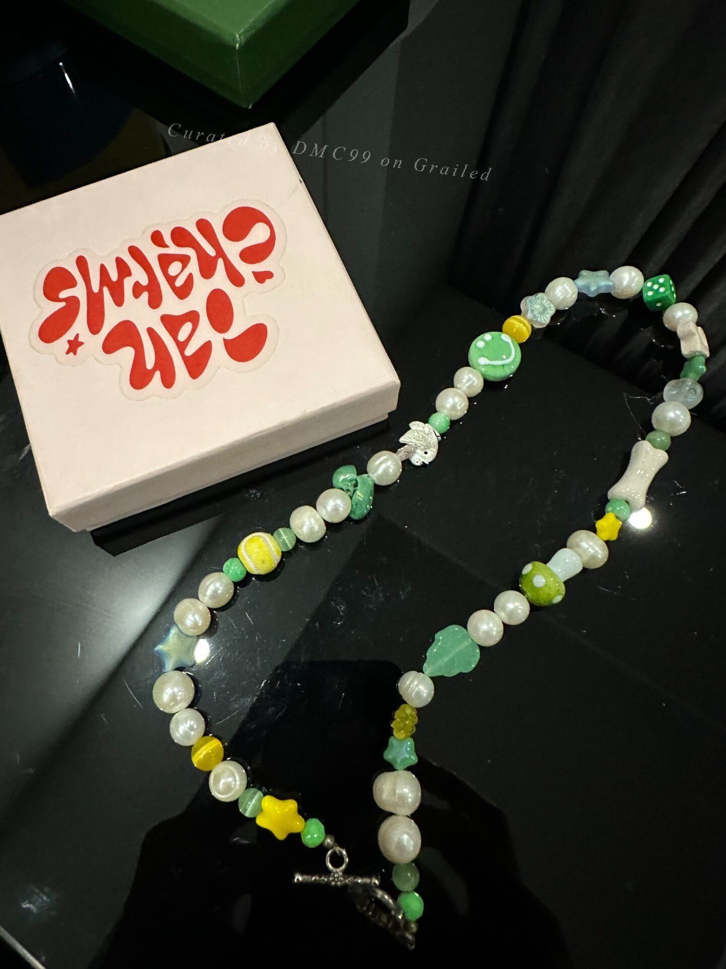 Vintage Ian Charms Pearl Smiley Necklace Size ONE SIZE - 1 Thumbnail