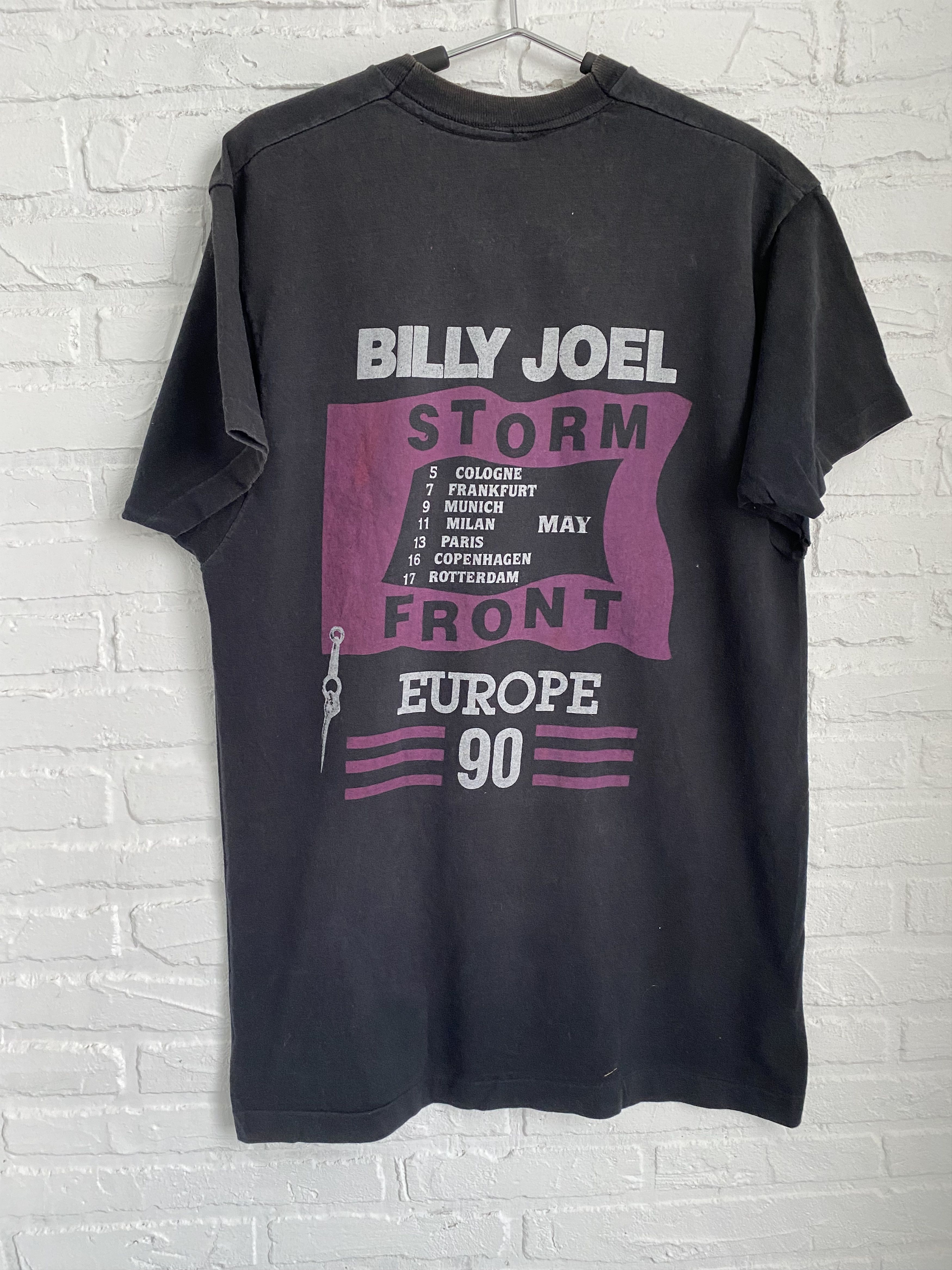 Band Tees × Vintage Vintage Billy Joel Storm Front European 1990 t-shirt Size US L / EU 52-54 / 3 - 3 Thumbnail