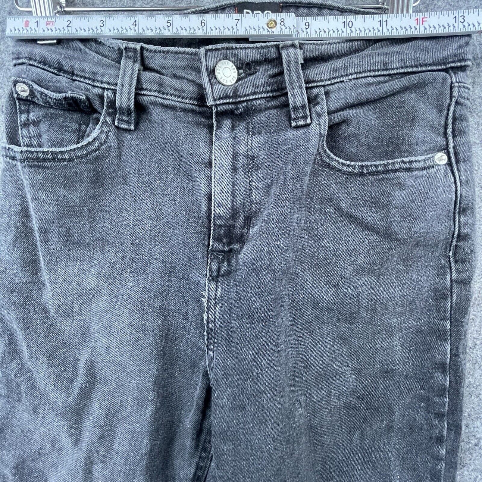 Bdg BDG Jeans Womens 26 Grey High Rise Kick Flare Crop Raw Fray Size 26" / US 2 / IT 38 - 6 Thumbnail