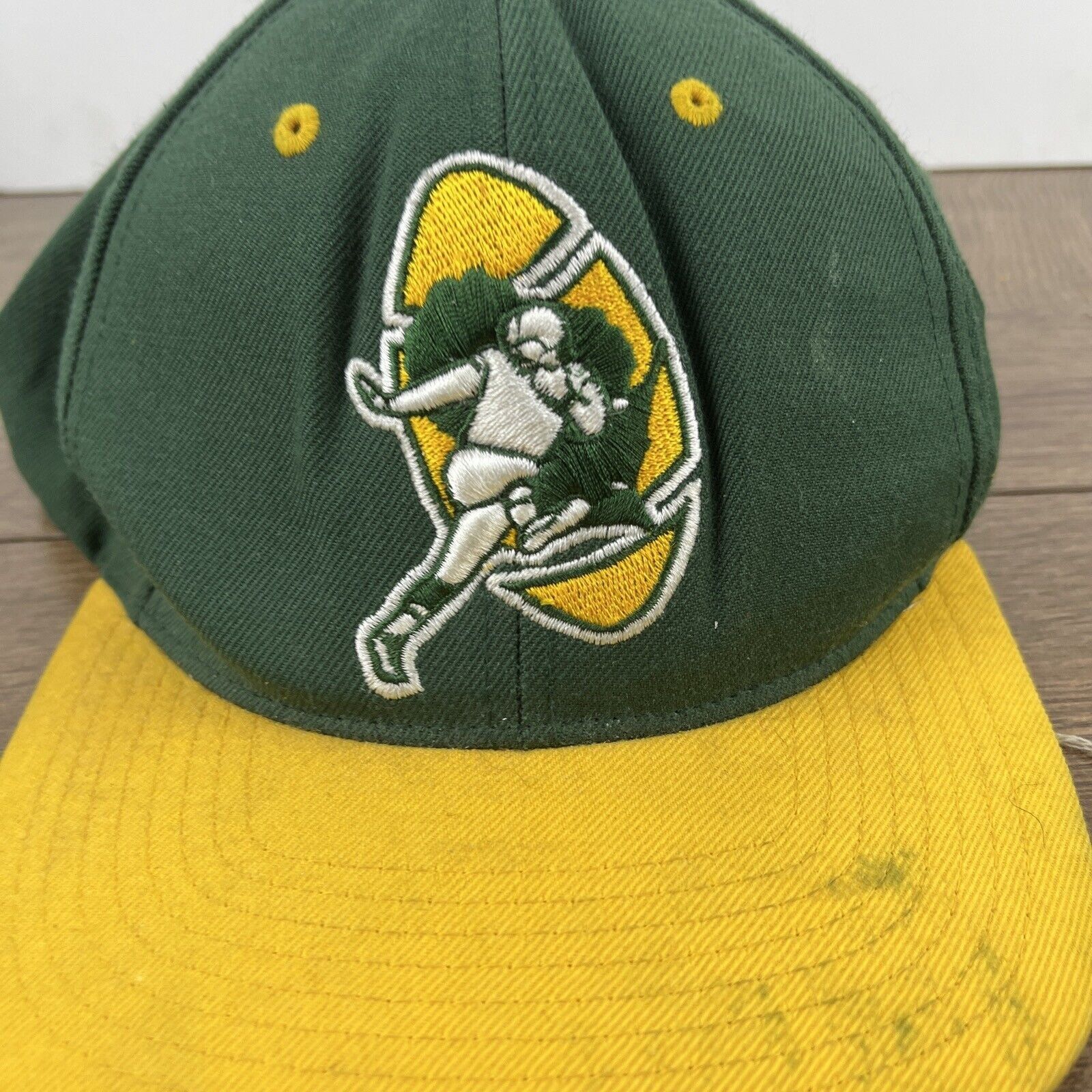 Mitchell & Ness Vintage Green Bay Packers Hat Green Hat Snapback Adjustable Size ONE SIZE - 8 Thumbnail