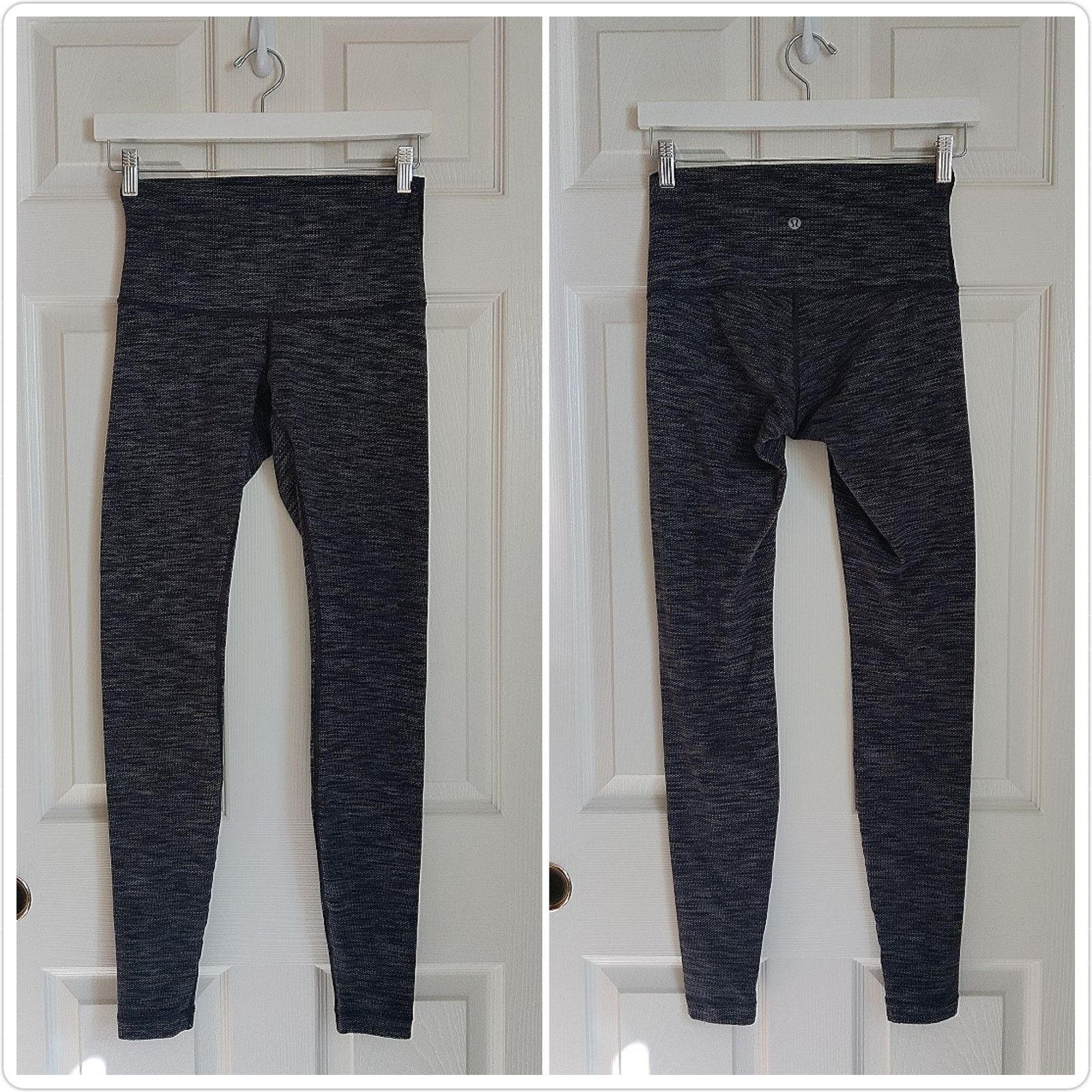 Lululemon Wunder Under Pant Diamond Jacquard Space Dye Black Slate Size 28" / US 6 / IT 42 - 3 Thumbnail