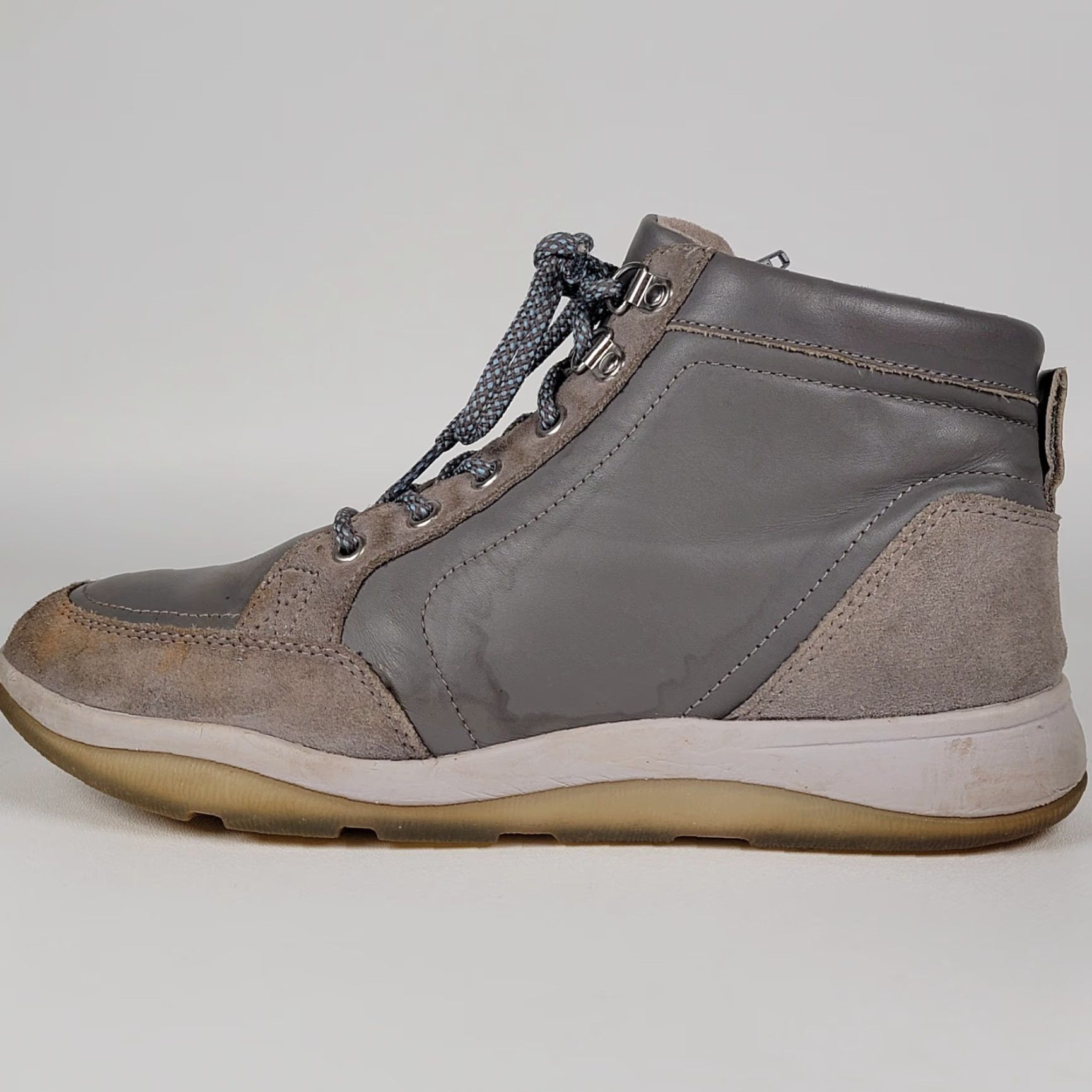 Vionic Vionic Whitley Water Repellent Gray Leather Zip Comfort Boot Women 9 Size US 7 / IT 37 - 6 Thumbnail