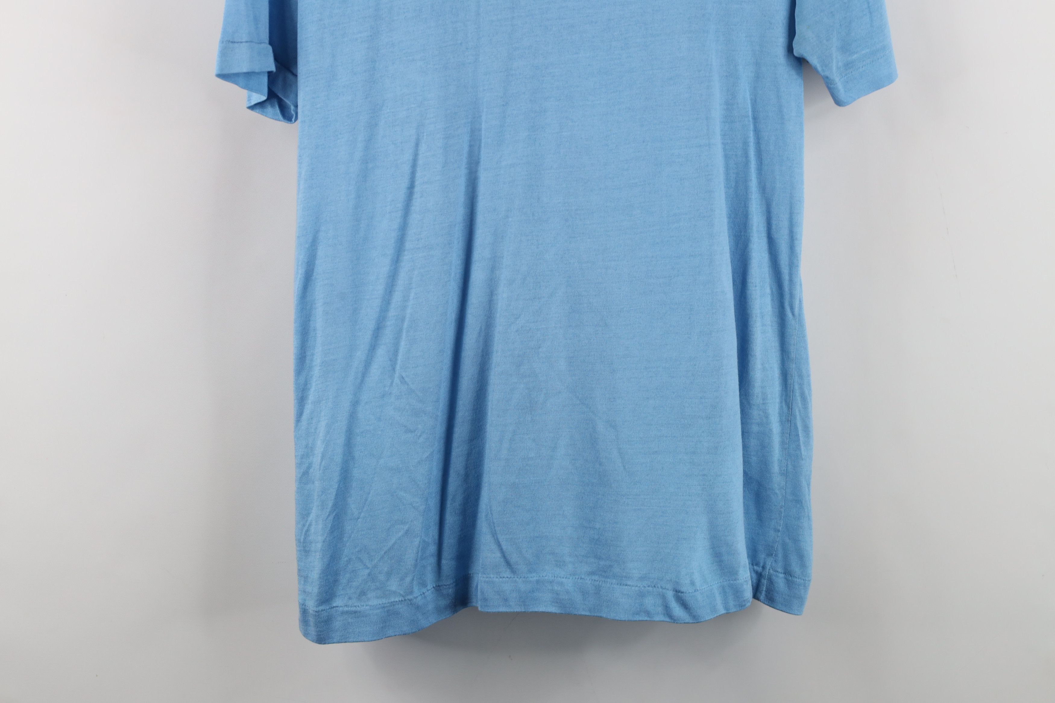 Vintage Vintage 60s 70s Streetwear Knit Collared Polo Shirt Blue USA Size US S / EU 44-46 / 1 - 16 Thumbnail