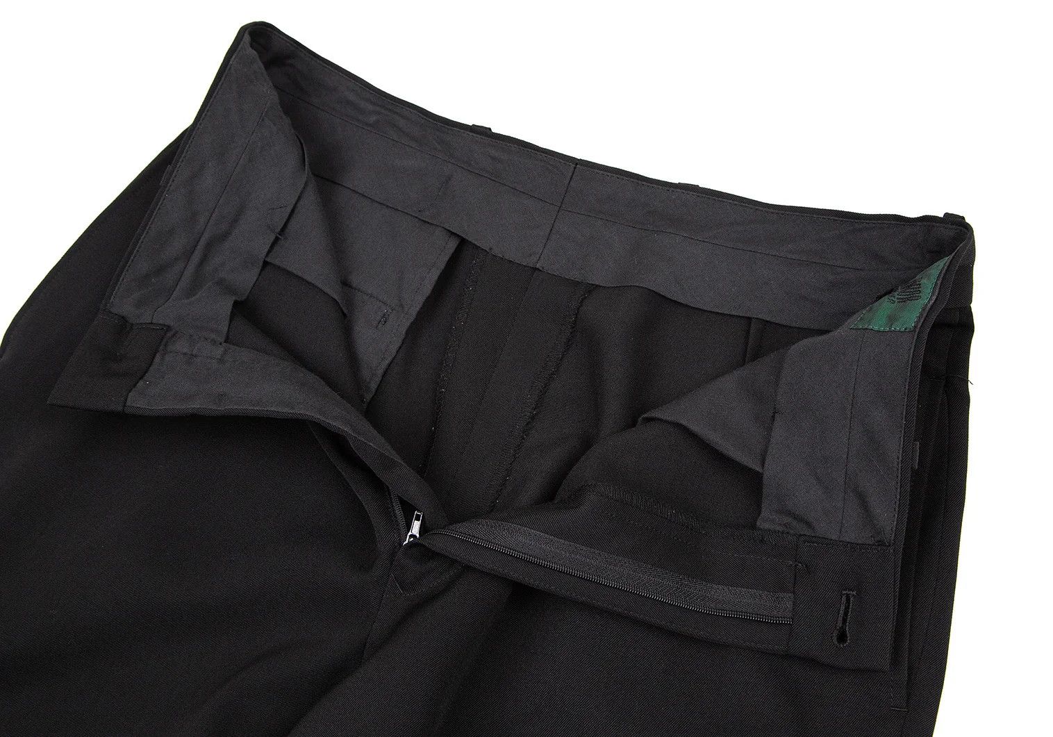 Jean Paul Gaultier Junior Gaultier Black Gabardine Zip Knee Patch Pants Size US 34 / EU 50 - 4 Thumbnail