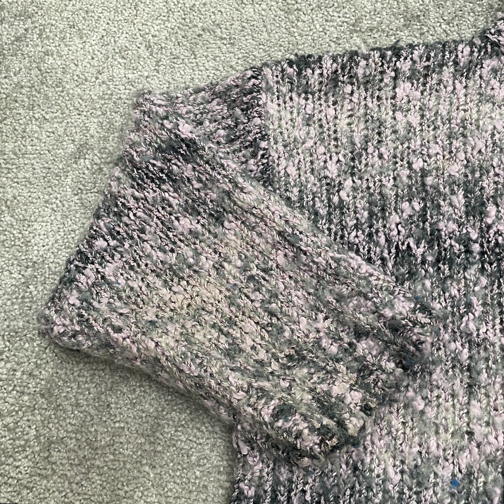 Vintage VINTAGE Evian Pullover Sweater Womens Large Pink 1/2 Button Up Mock Casual Knit Chunky-Knit Size L / US 10 / IT 46 - 6 Thumbnail