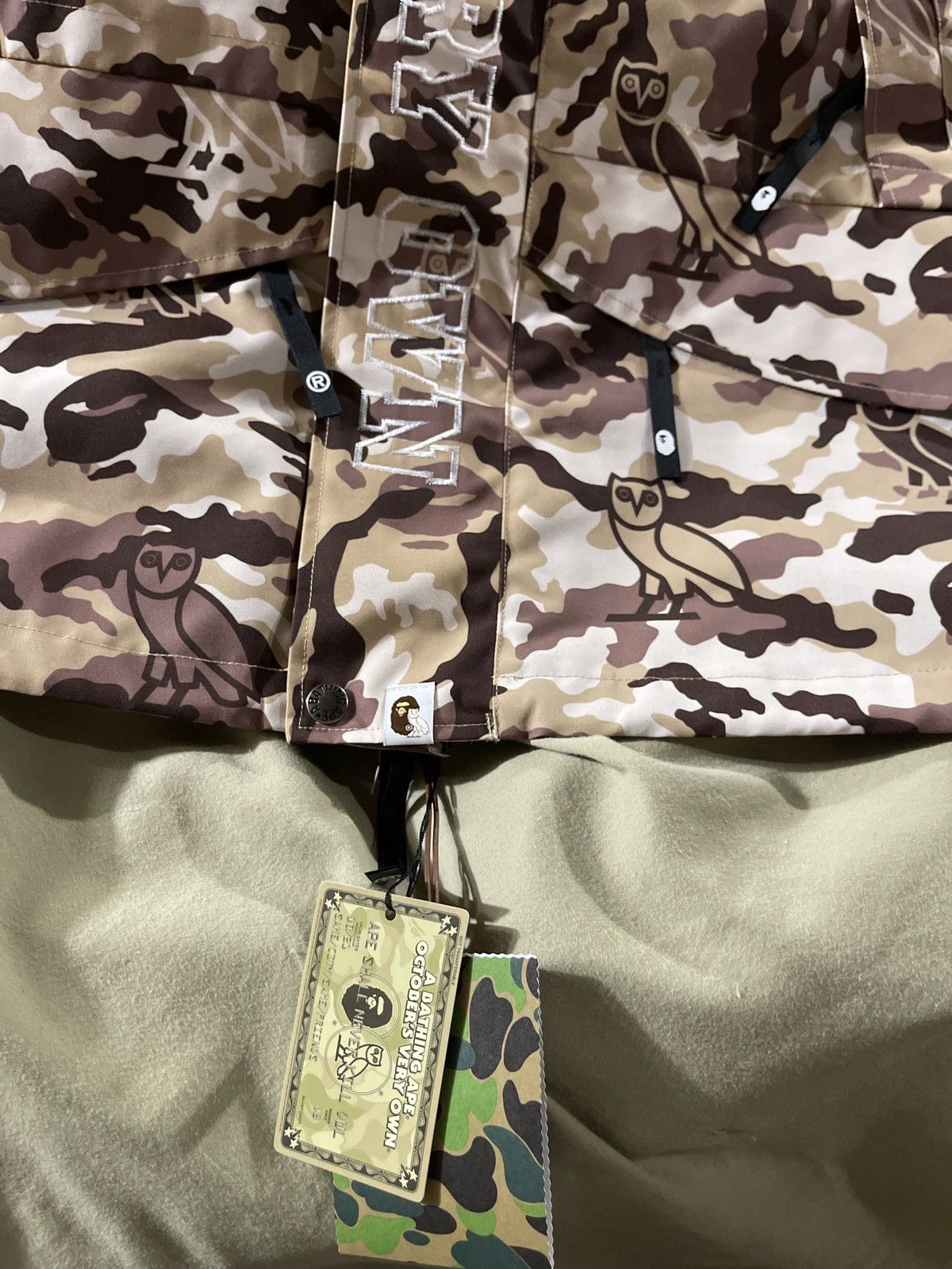 Bape × October's Very Own Bape x OVO Woodland Camo Beige Size US XL / EU 56 / 4 - 6 Thumbnail