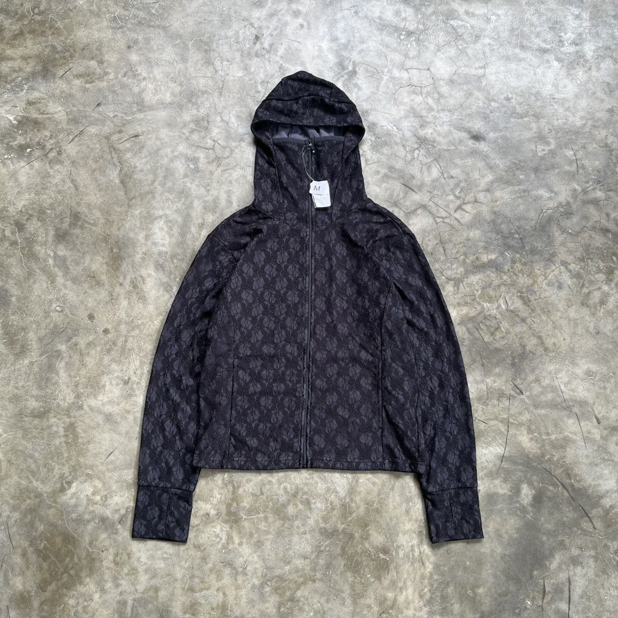Undercover 2000s Japanese Gothic Style Mesh Corchet Layered Zip Hoodie Size US M / EU 48-50 / 2 - 1 Thumbnail