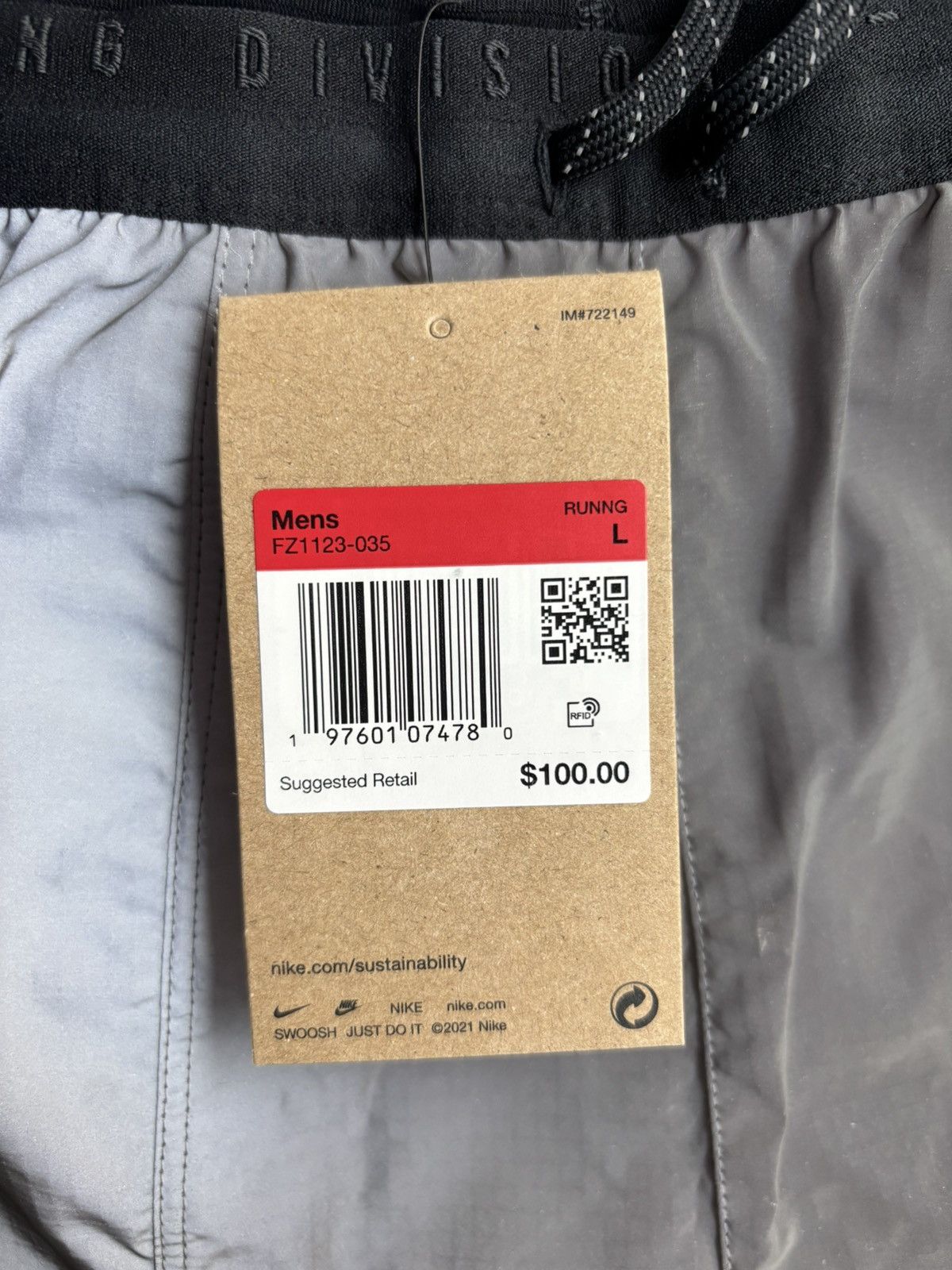 Nike Nike ThermaFit ADV 2-in-1 Reflective Running Shorts US L Size US 35 - 6 Thumbnail