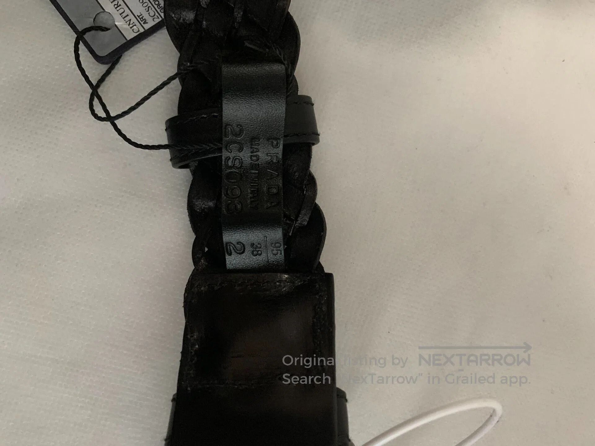 Prada PRADA Men's Leather Belt. Size ONE SIZE - 4 Thumbnail