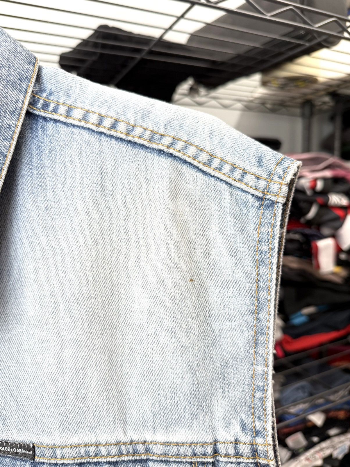 Dolce & Gabbana Rare! Y2K Vintage Dolce Gabbana Denim Vest Jacket Jeans Size US XL / EU 56 / 4 - 7 Thumbnail