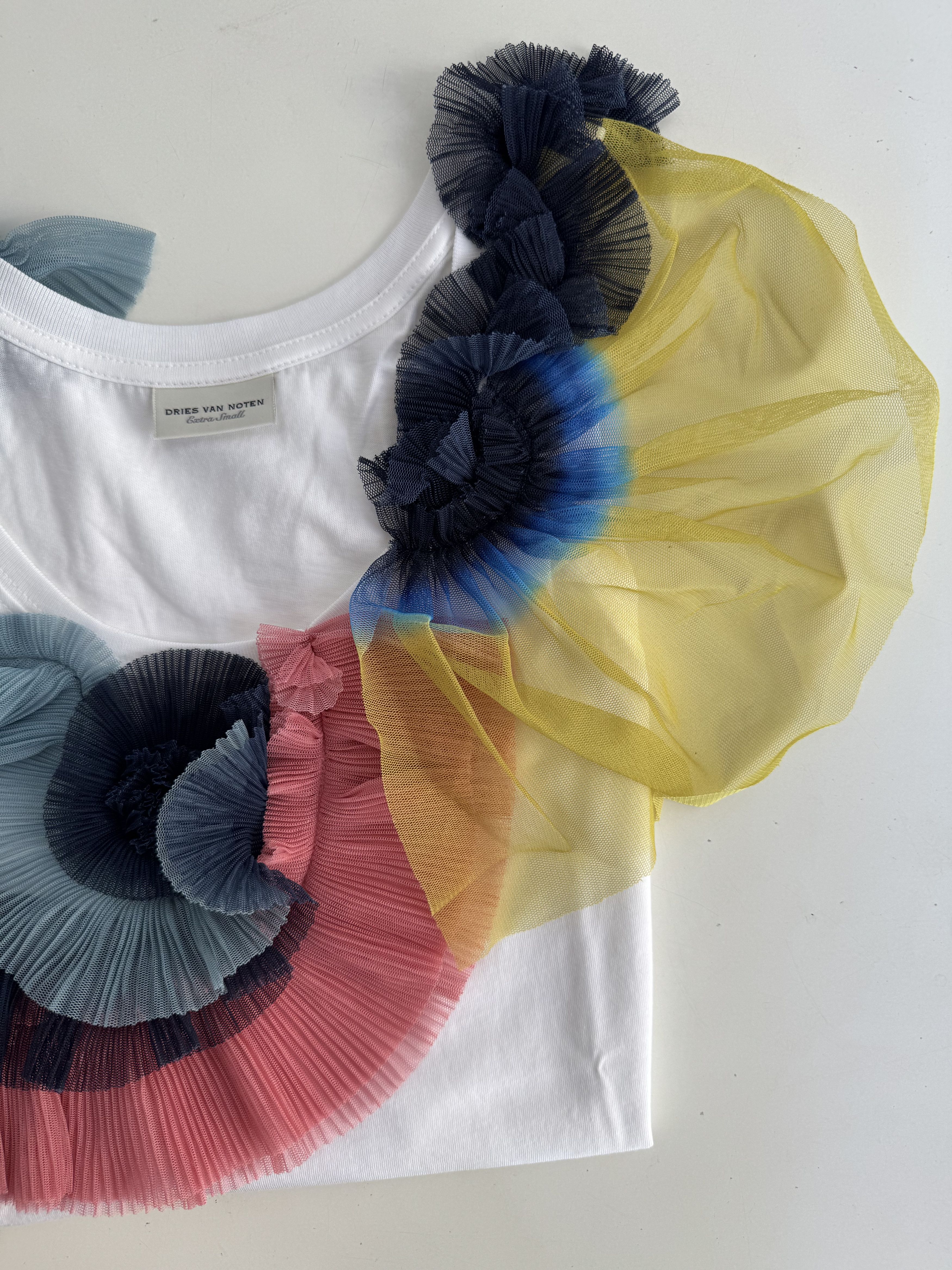 Dries Van Noten Ruffled Tulle Sleeveless Top Size S / US 4 / IT 40 - 6 Thumbnail