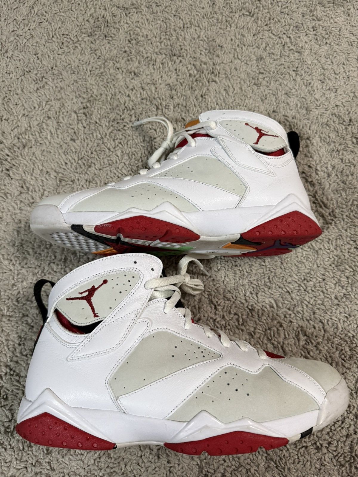 Jordan Brand Air Jordan Retro 7 Hare 2015 Size US 11.5 / EU 44-45 - 13 Thumbnail