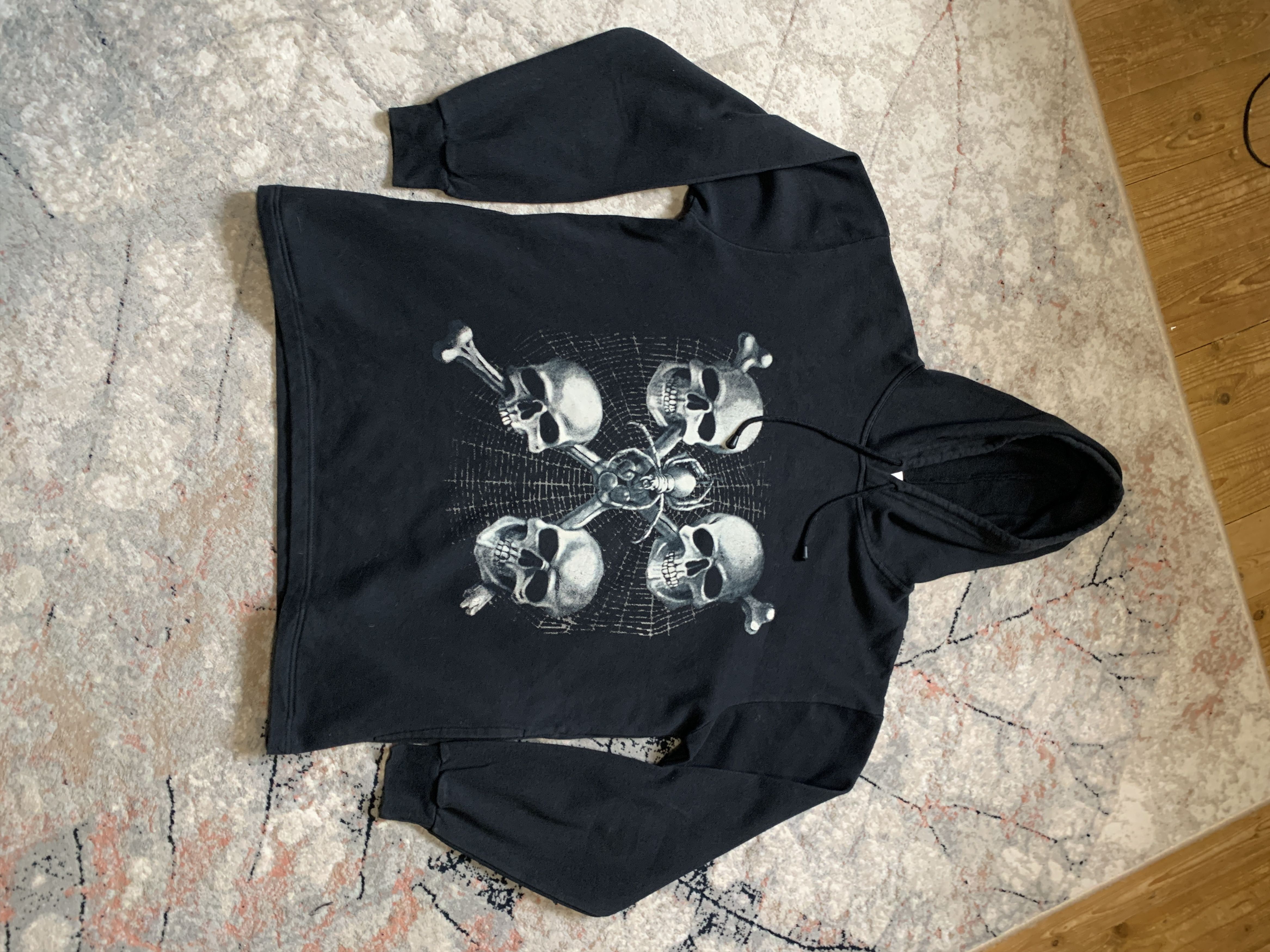 Other Vintage Skull Hoodie Size US XL / EU 56 / 4 - 2 Thumbnail