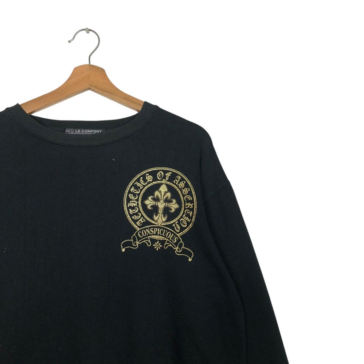 Japanese Brand 🔥VINTAGE SWEATSHIRT CONSPICUOUS CROSS BIG LOGO DESIGN Size US M / EU 48-50 / 2 - 8 Thumbnail