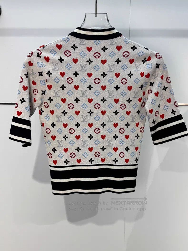 Louis Vuitton Louis Vuitton Love Old Flower Full Print Knitted Cardigan Size XS / US 0-2 / IT 36-38 - 6 Thumbnail