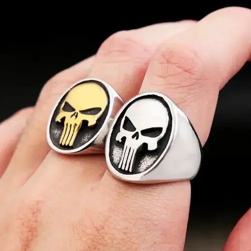 Other Punisher Skull Ring ( size 7-13 ) Size ONE SIZE - 2 Thumbnail