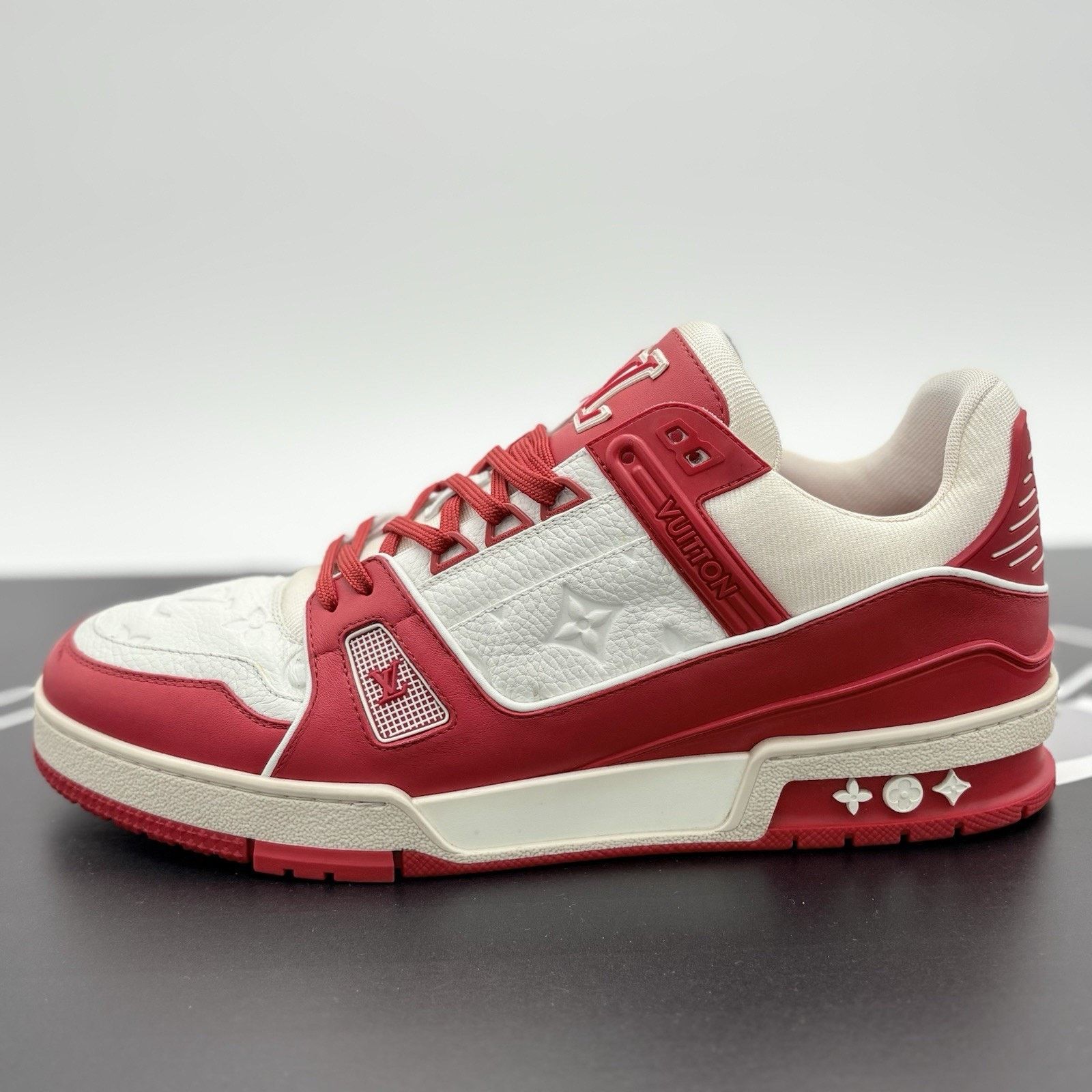 Louis Vuitton Louis Vuitton Trainer ' Red White ' | SUPER CLEAN! Size US 10.5 / EU 43-44 - 8 Thumbnail