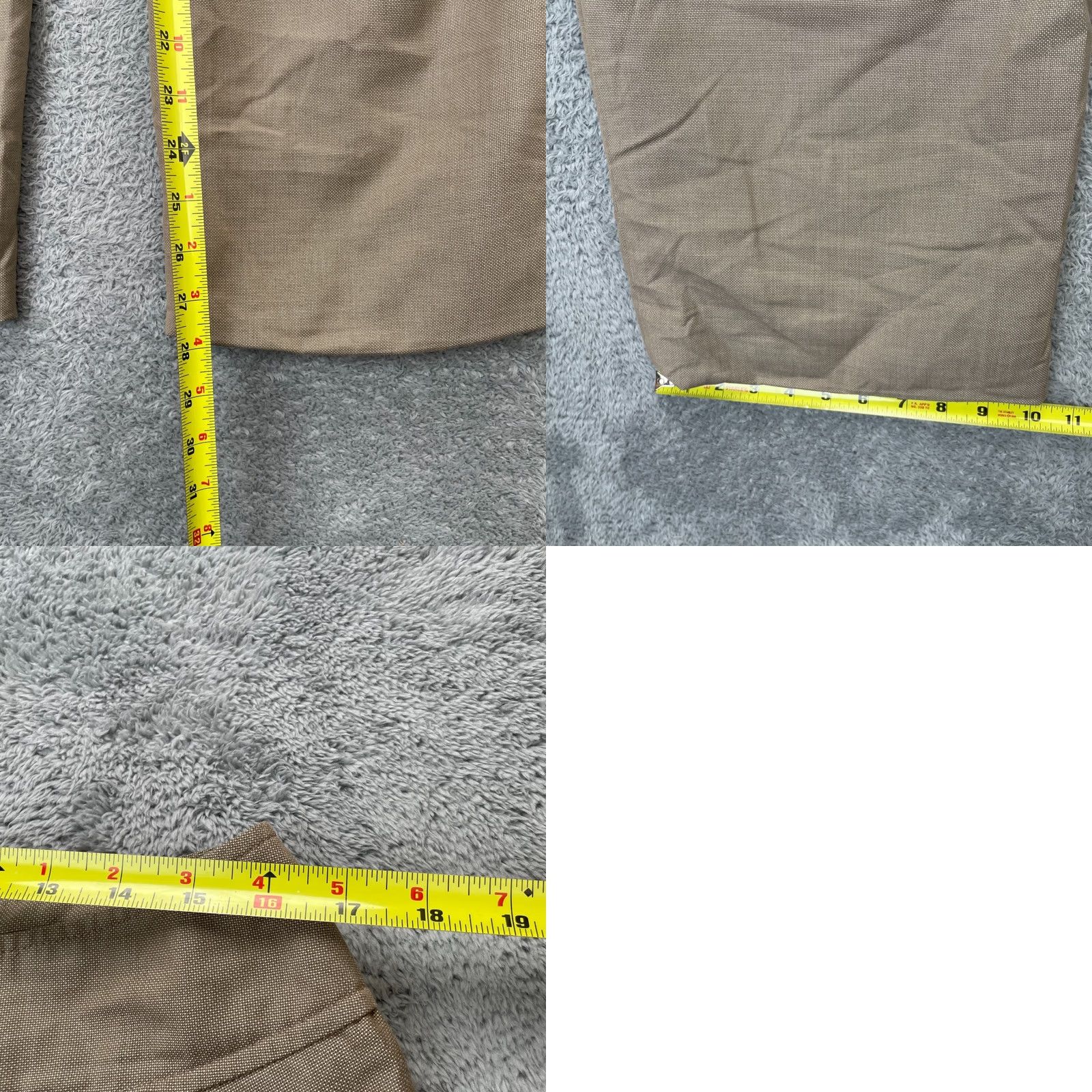 Ann Taylor Ann Taylor Womens Pants Brown Signature Fit Dress Textured Lined Wide Leg 12 Size 24" / US 00 / IT 34 - 8 Thumbnail