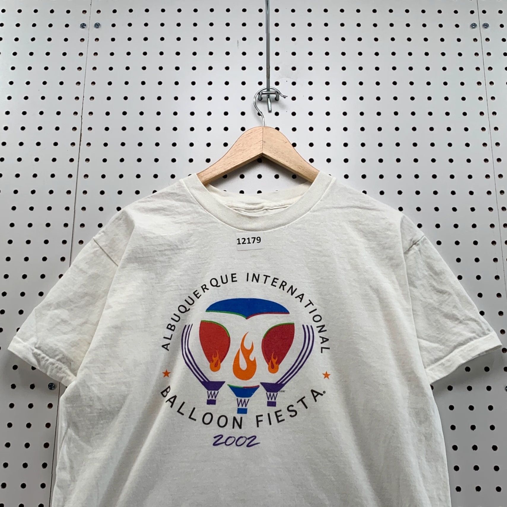 Vintage Vintage Albuquerque Balloon Fiesta 2002 T-Shirt Adult Large Crew Neck Logo Graphic 90s White Size US L / EU 52-54 / 3 - 2 Thumbnail