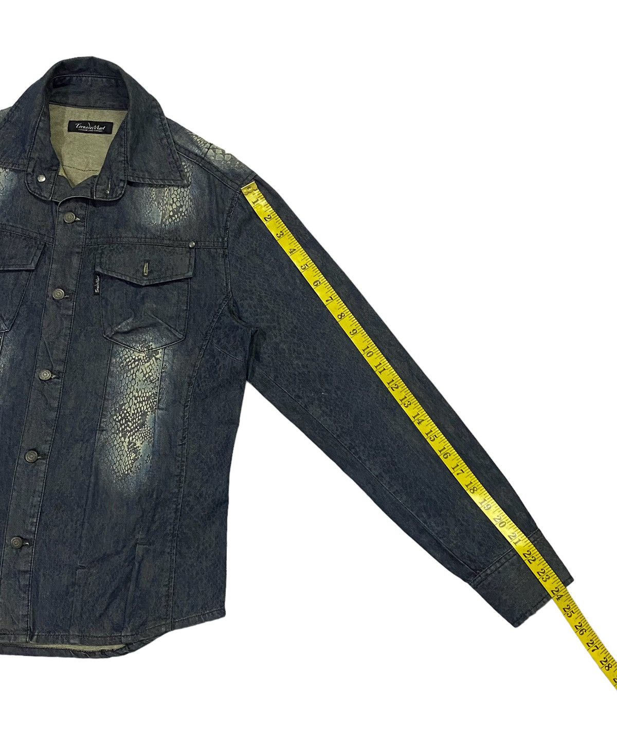 Tornado Mart Tornado Mart Snakeskin Printed Jeans Button Ups Shirt Size M / US 6-8 / IT 42-44 - 6 Thumbnail