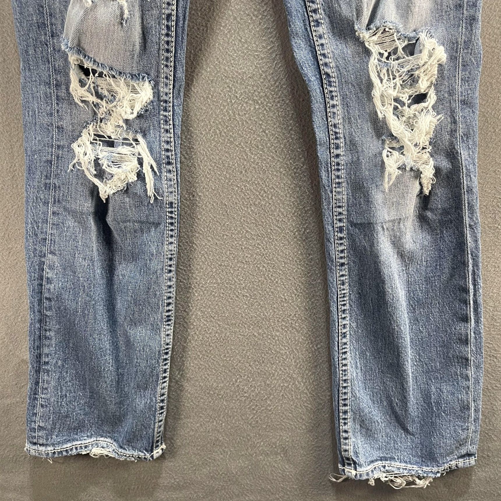 BKE VINTAGE? No. BKE Aiden Jeans Mens 28x32 Blue Distressed Straight Denim Medium Wash Pants Jeans Size US 28 / EU 44 - 5 Thumbnail