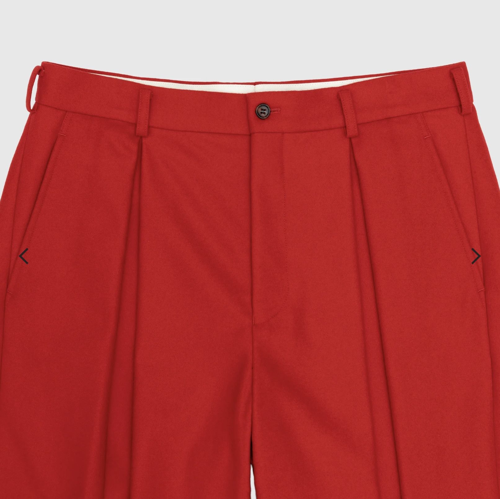 Comme des Garcons Homme Plus COMME DES GARÇONS HOMME PLUS WOOL PLEATED FLANNEL SHORTS Size US 34 / EU 50 - 3 Thumbnail
