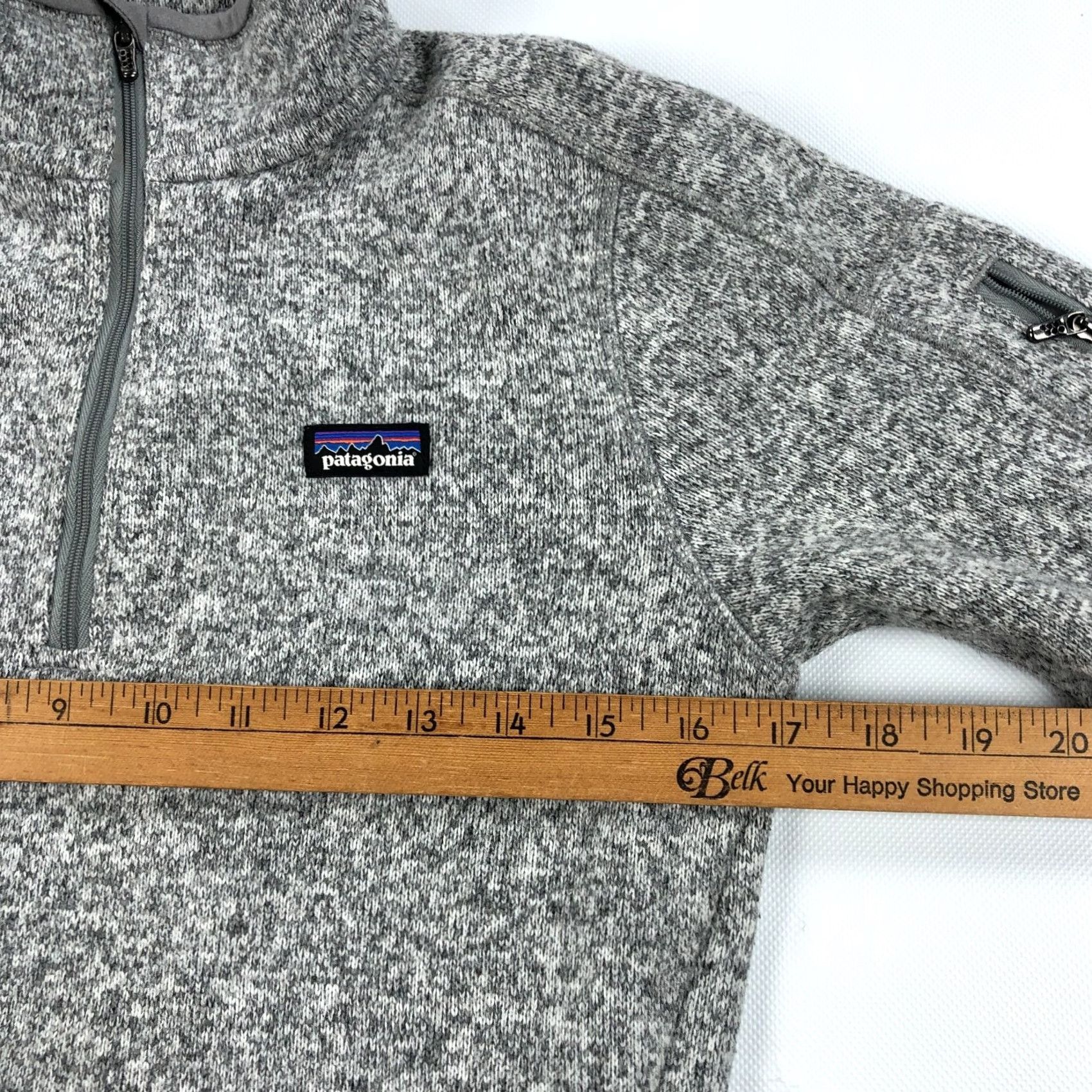 Patagonia Patagonia Sweater Pullover 1/4 Zip Womens Small S Gray Fleece Mock Neck Slim Regular Knit Size S / US 4 / IT 40 - 7 Thumbnail