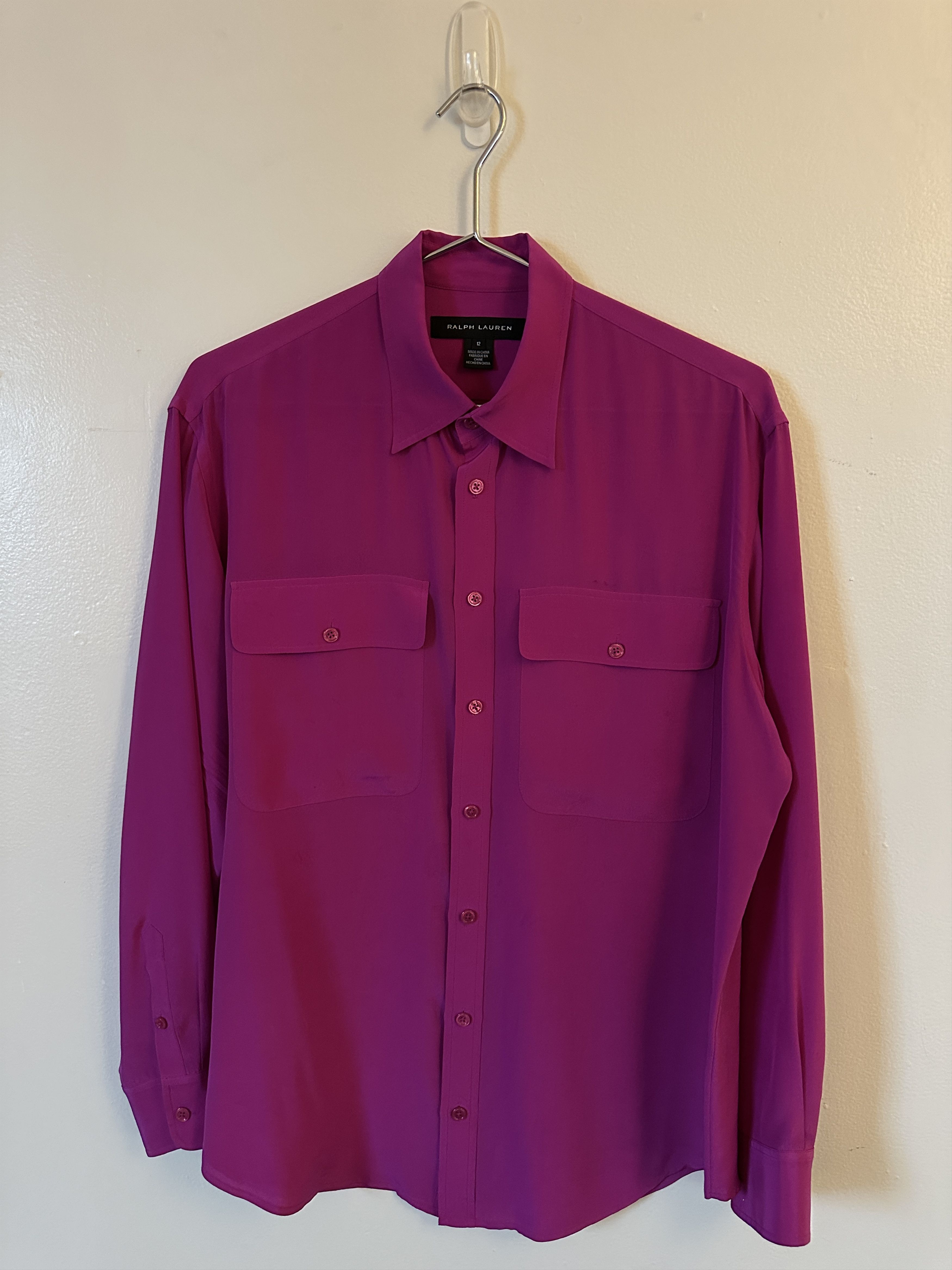 Ralph Lauren Black Label Silk Pink Shirt Size US M / EU 48-50 / 2 - 1 Thumbnail