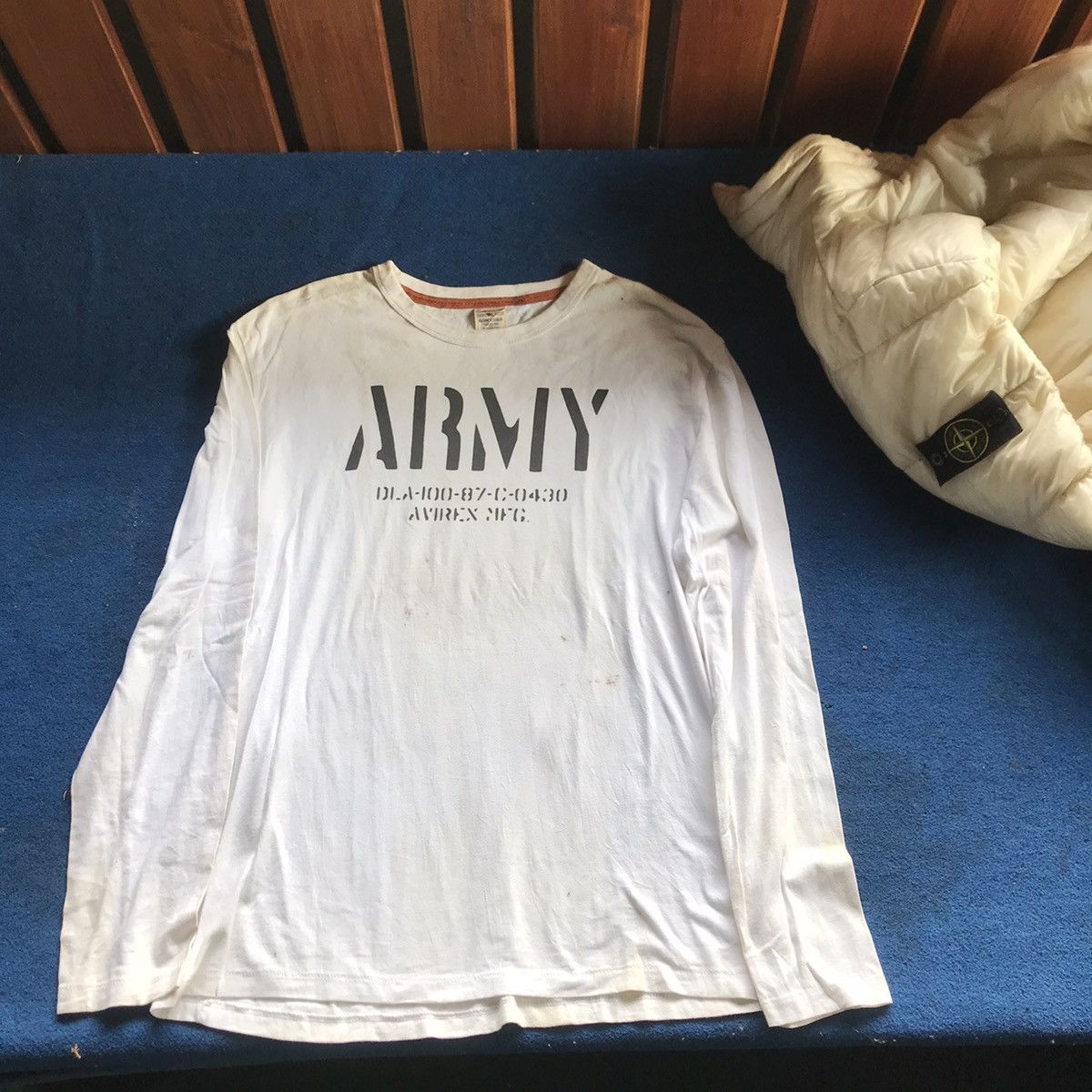 Avirex avirex Mfg army military Long Sleeves Tee tshirt sweater Size US XL / EU 56 / 4 - 20 Thumbnail