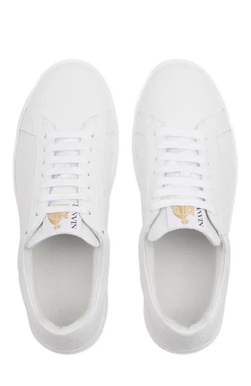 Lanvin oc11z0526 Leather Sneakers in White Size US 11.5 / EU 44-45 - 3 Thumbnail