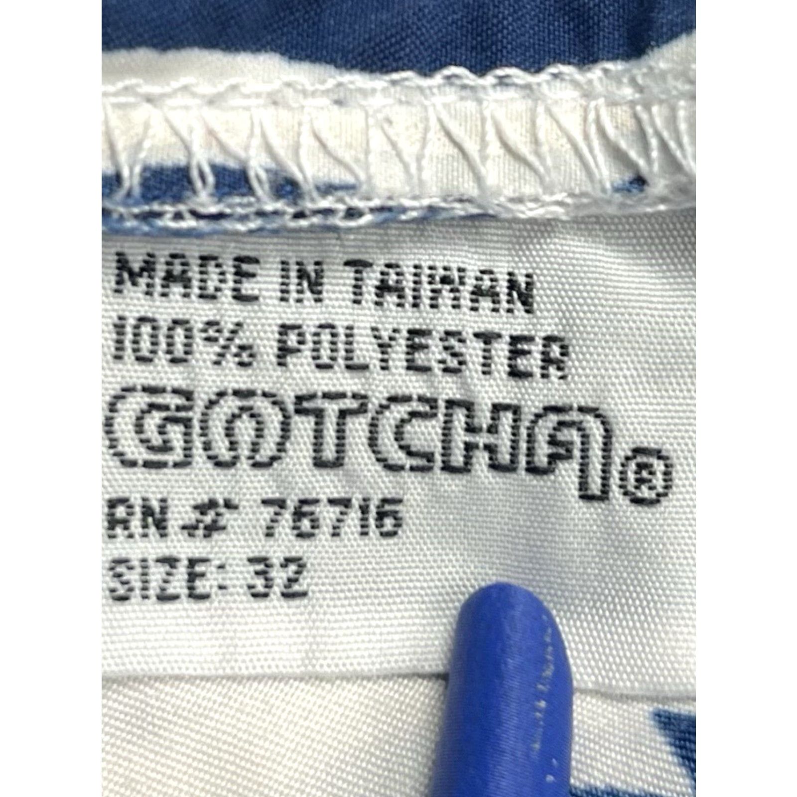 Gotcha Gotcha Board Shorts Men 32 Navy White 100% Polyester Tropical Floral Drawstring Pockets Beach Surfing Size US 32 / EU 48 - 7 Thumbnail
