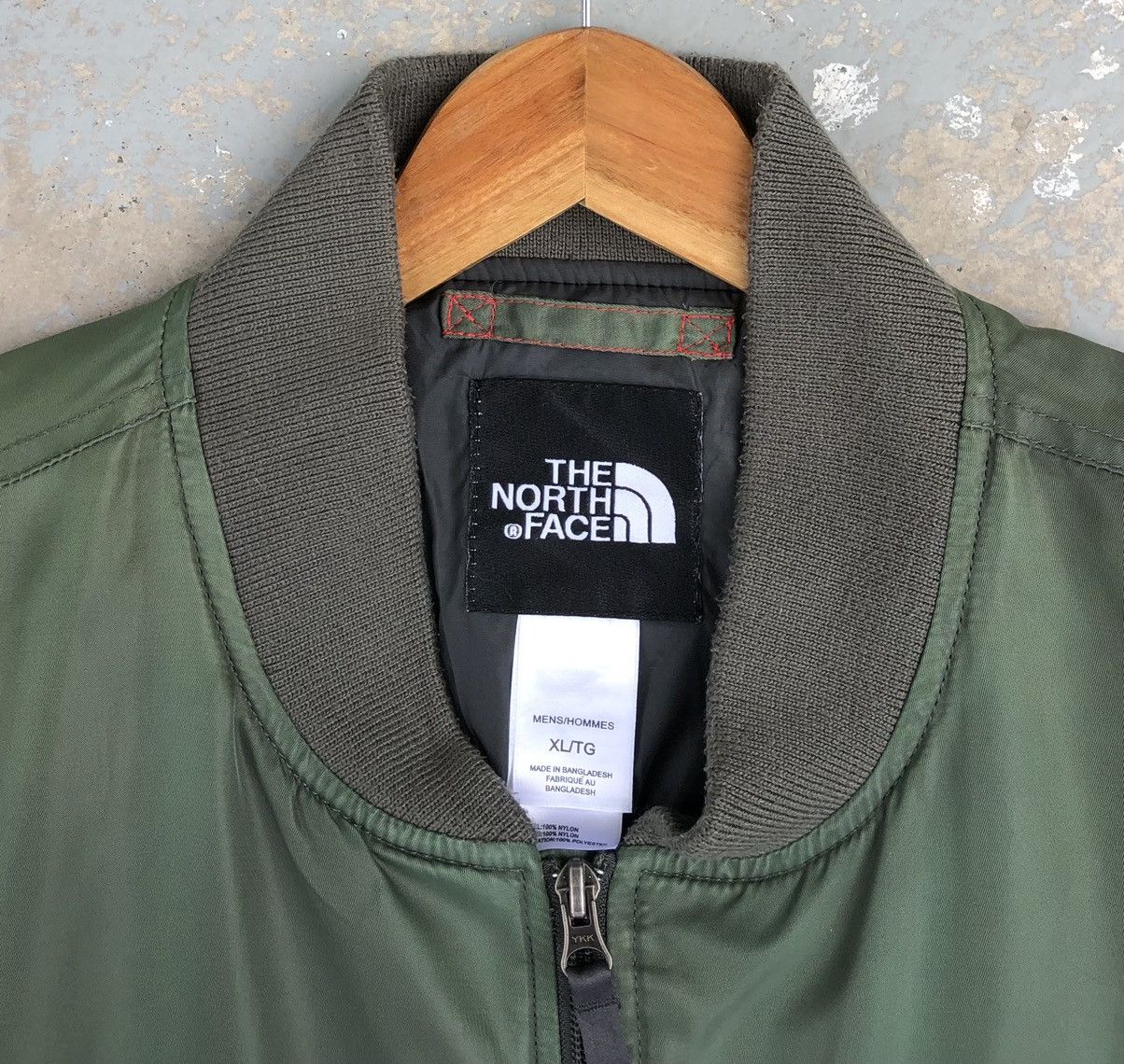The North Face Vintage The North Face Green Sun Faded Bomber Jacket Size US XL / EU 56 / 4 - 15 Thumbnail